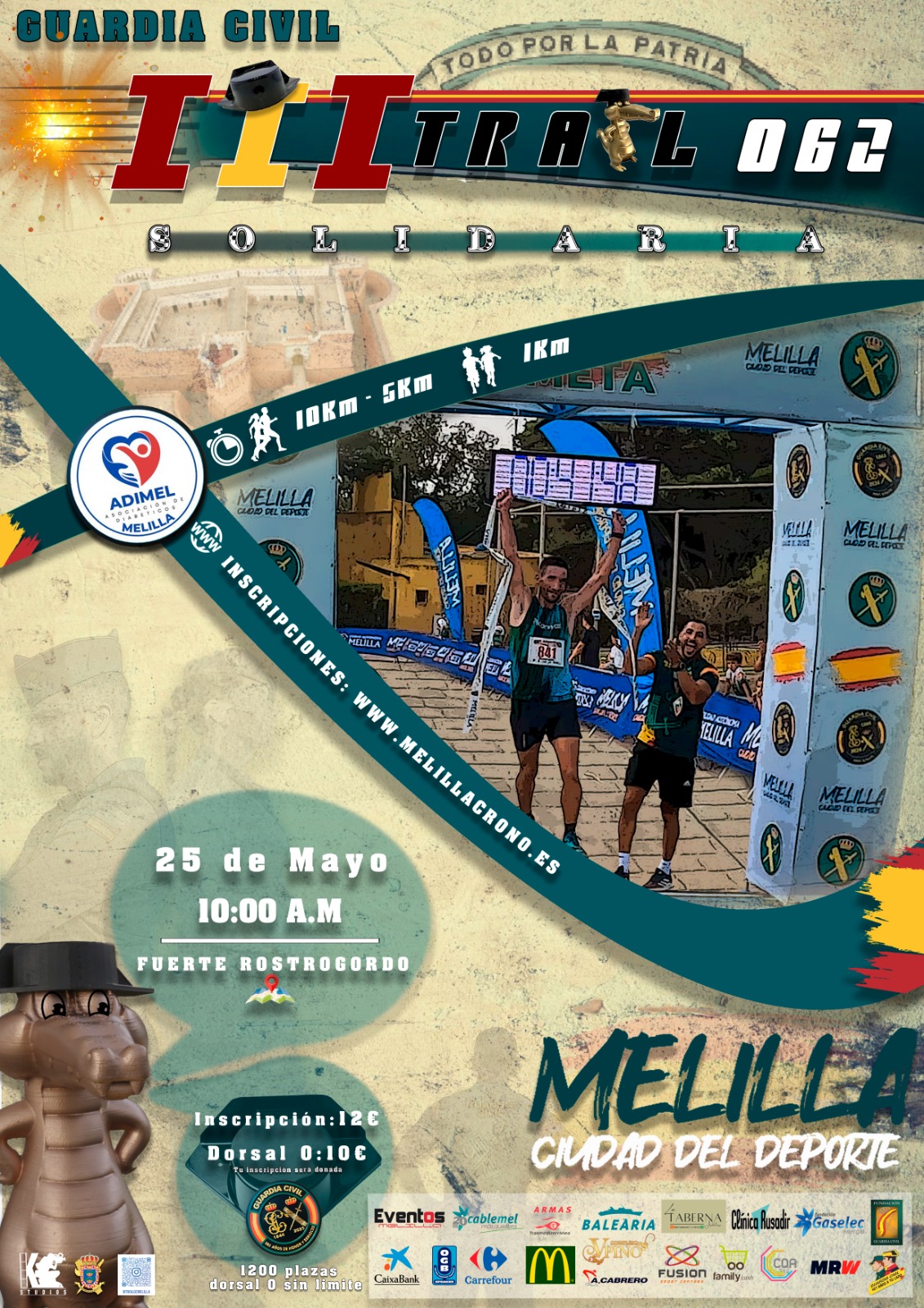 Cartel III Trail Solidaria 062 de la Guardia Civil