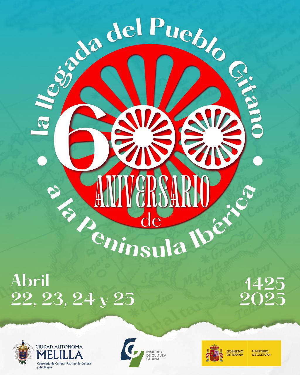 CARTEL Celebracin del 600 Aniversario de la Llegada del Pueblo Gitano a la Pennsula Ibrica
