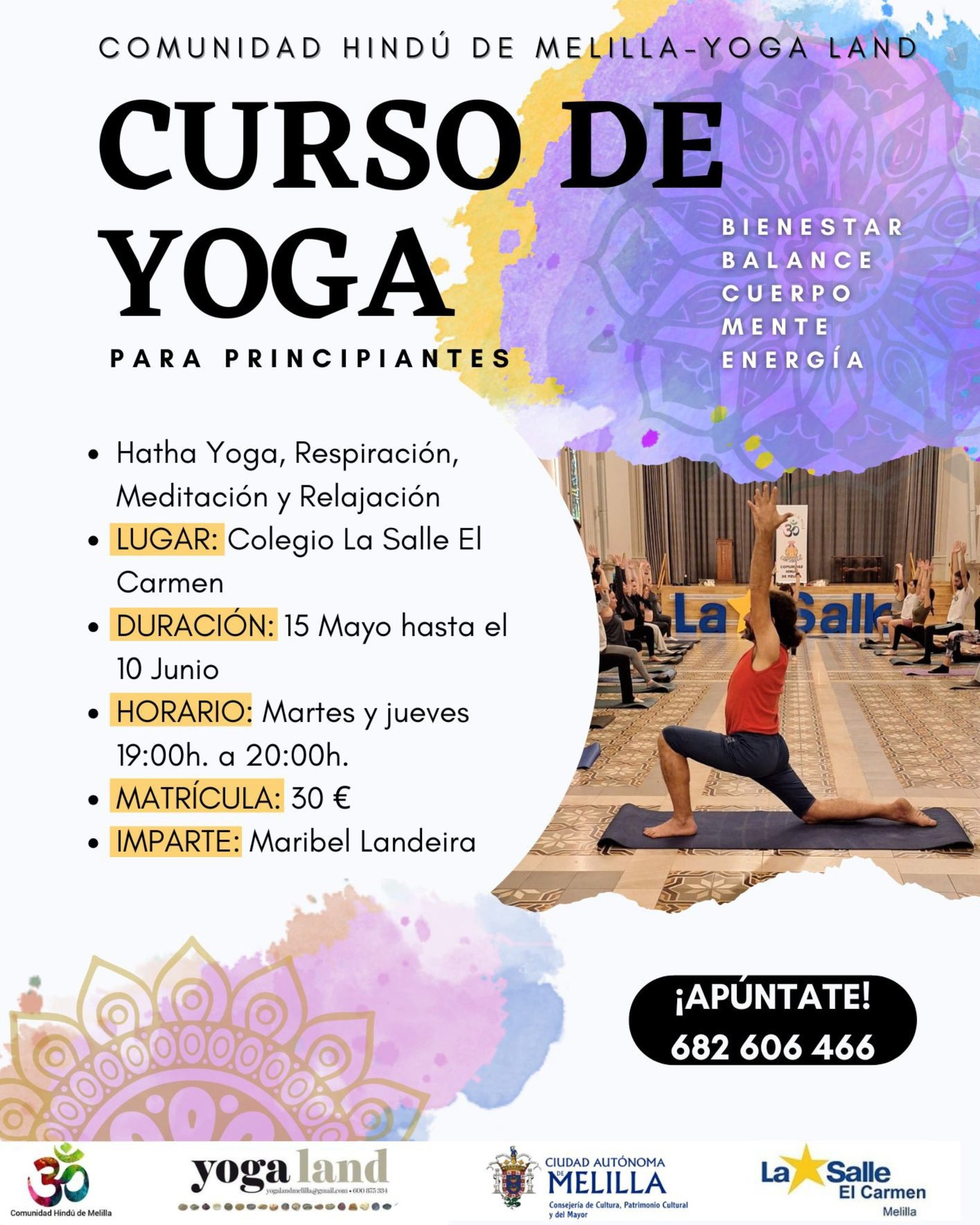 CARTEL Curso de Yoga 