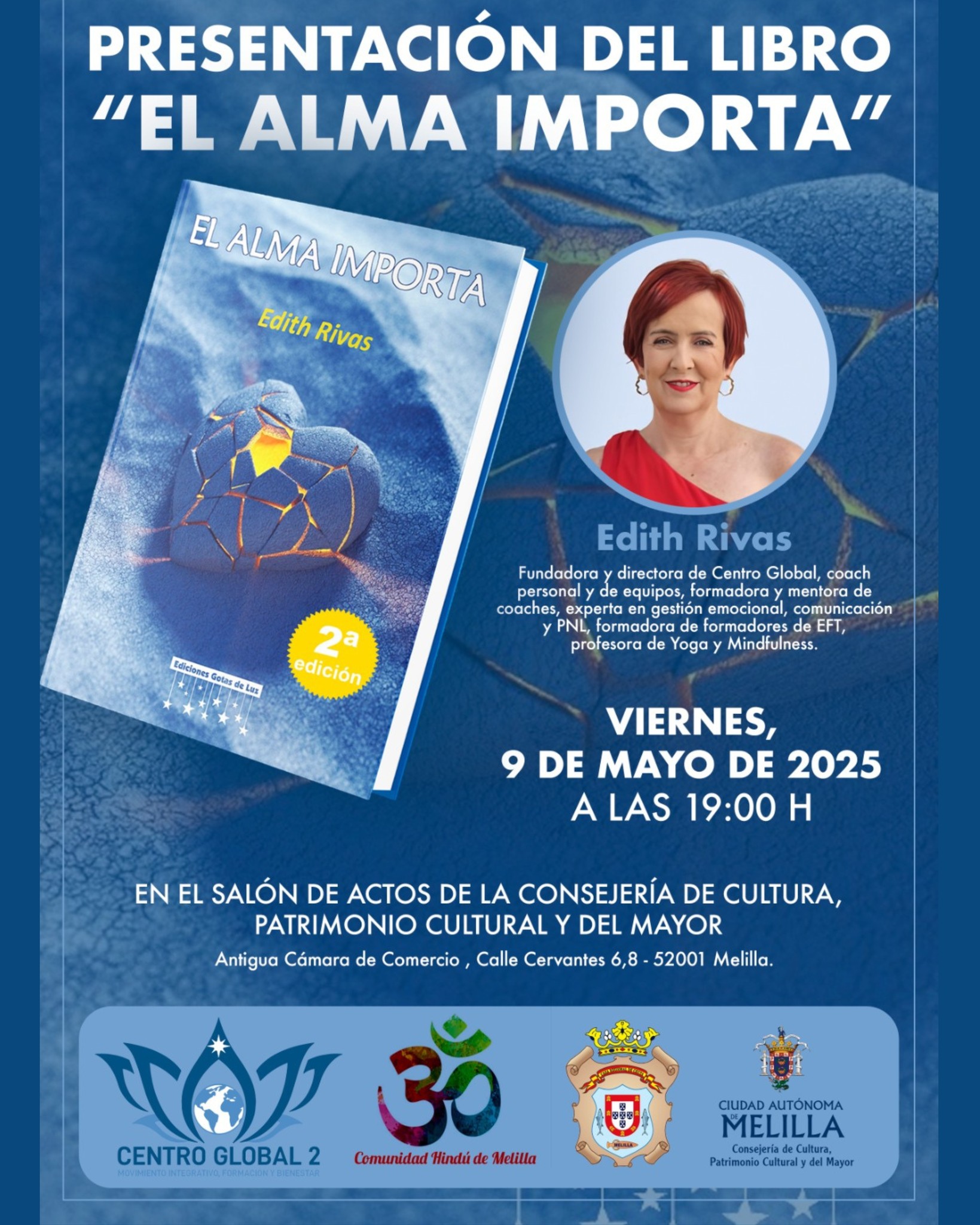 Cartel Presentacin del libro - El Alma Importa por Edith Rivas