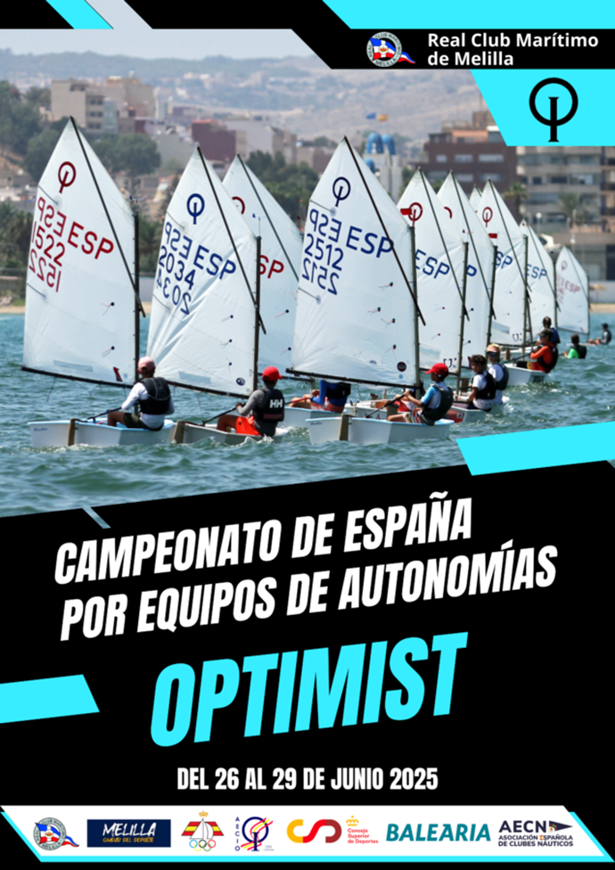 Cartel Campeonato de Espaa por Equipos de Autonomas - Clase Optimist
