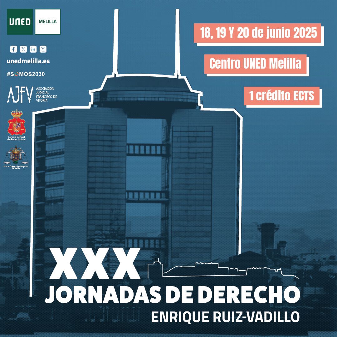 Cartel XXX Jornadas de Derecho Enrique Ruiz-Vadillo