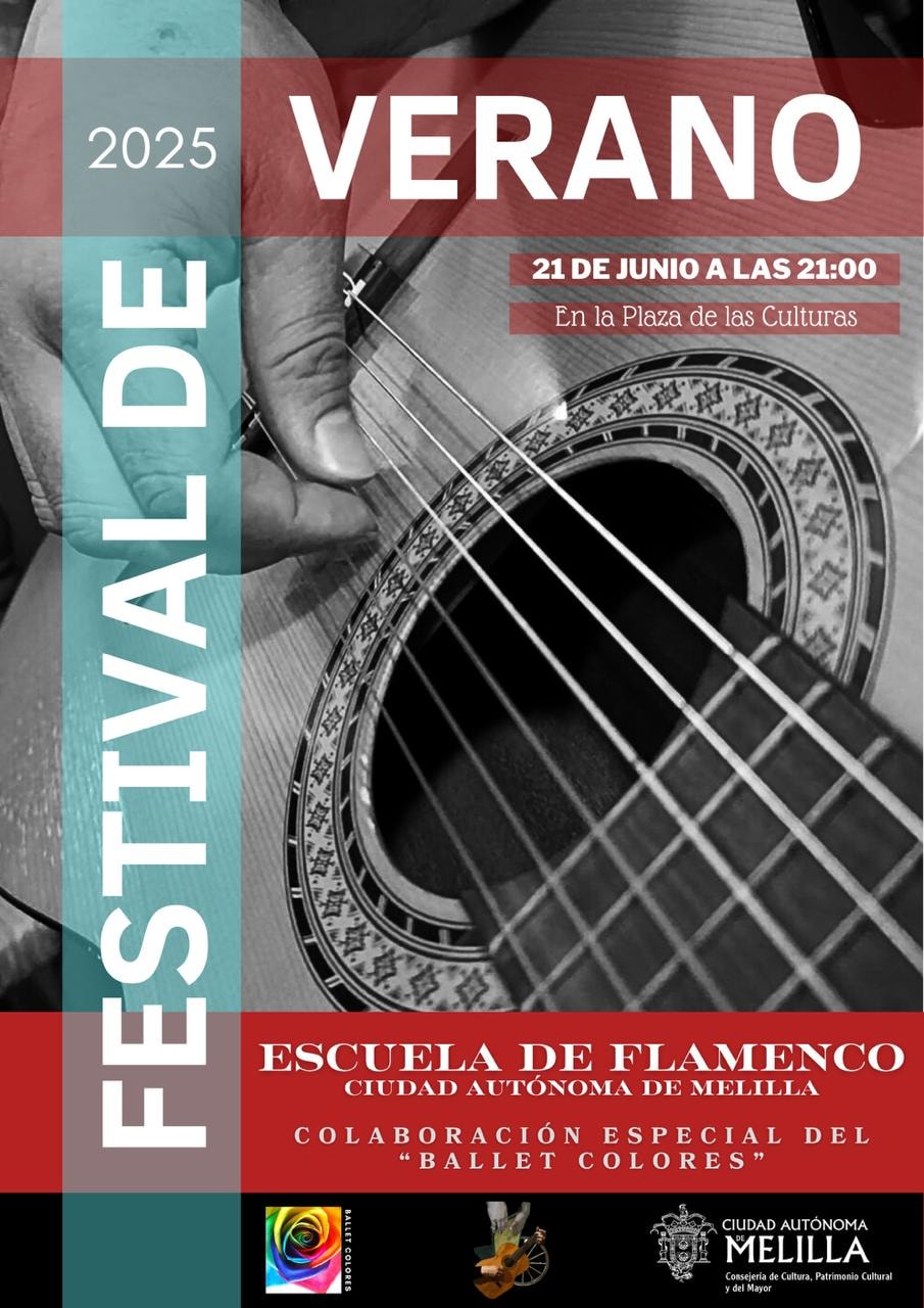 CARTEL Escuela de Flamenco de Melilla - Festival de Verano 2025