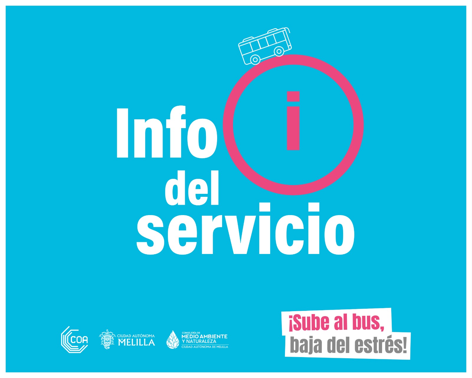 Cartel Por motivos tcnicos del Microbs , la lnea de Melilla la Vieja queda suspendida.