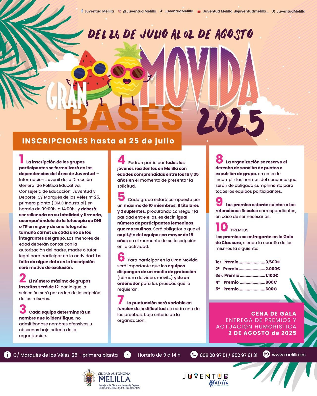 CARTEL PLAZO AMPLIADO HASTA EL 25 DE JULIO-LA GRAN MOVIDA 2025