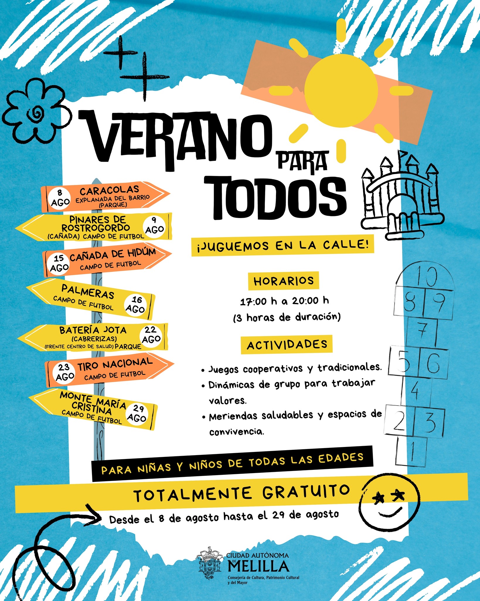 CARTEL Verano para todos - Juguemos en la calle!
