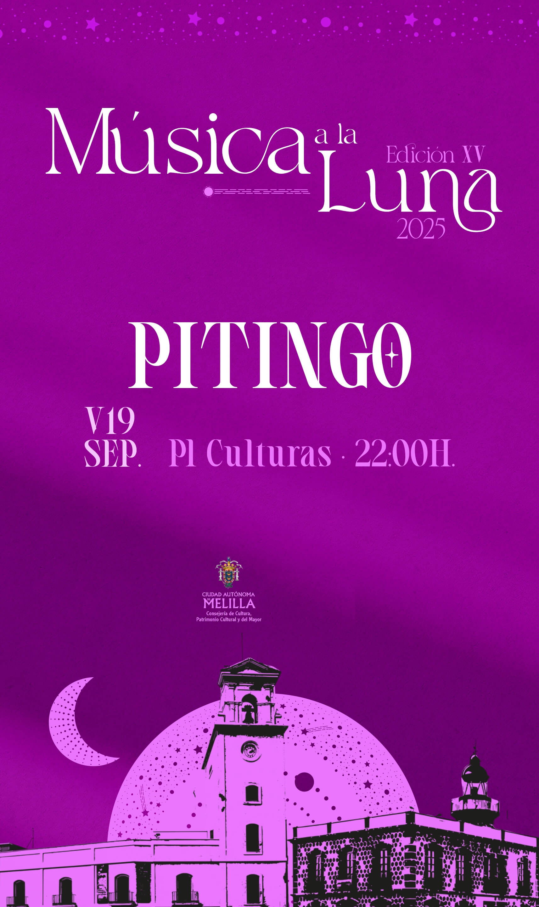 Cartel Pitingo - Msica a la luna 2025