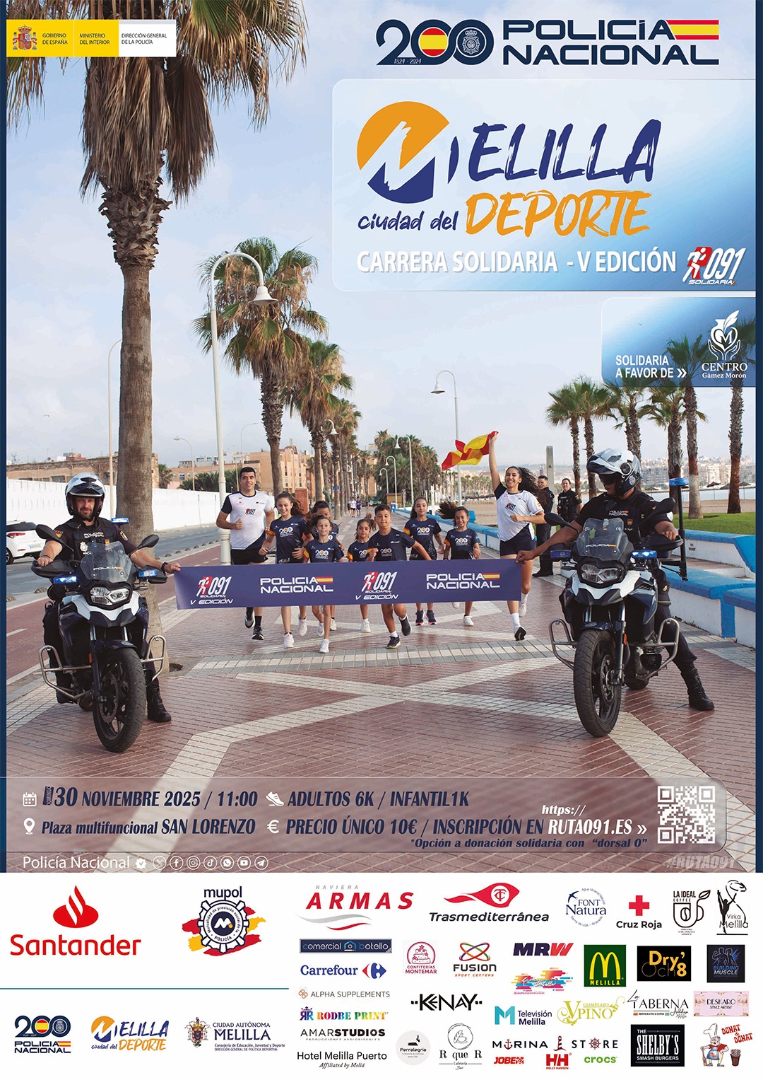 Cartel V Carrera Solidaria Ruta 091