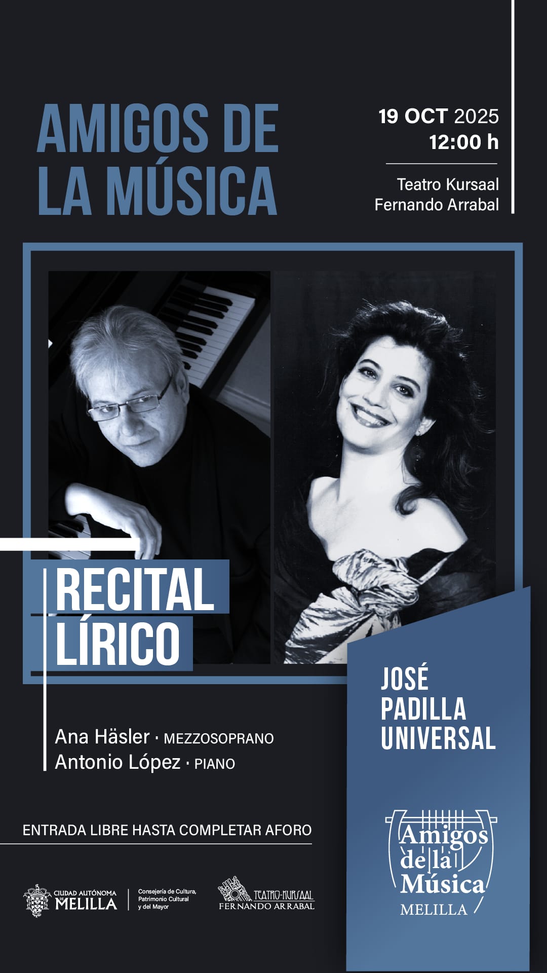 CARTEL Amigos de la Msica - Recital Lrico