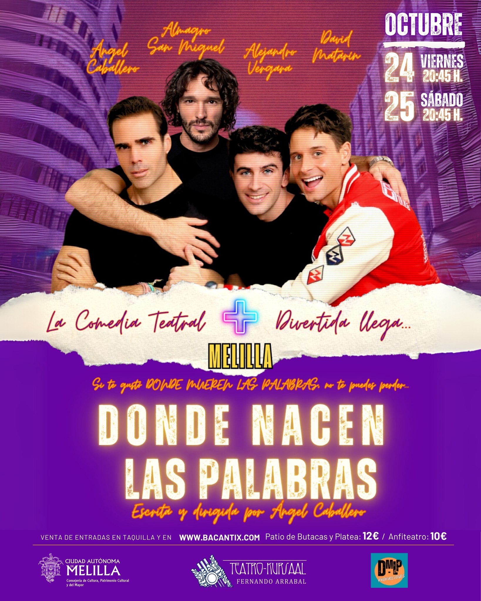 Cartel Teatro Kursaal - Donde nacen las palabras
