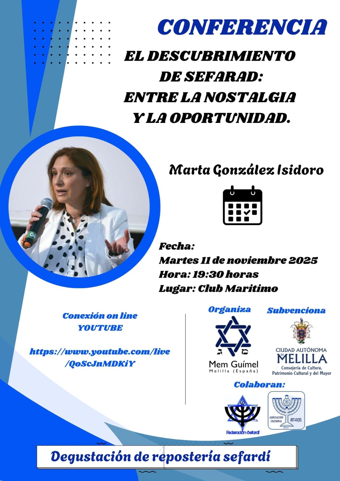 CARTEL Conferencia - El descubrimiento de Sefarad: entre la nostalgia y la oportunidad