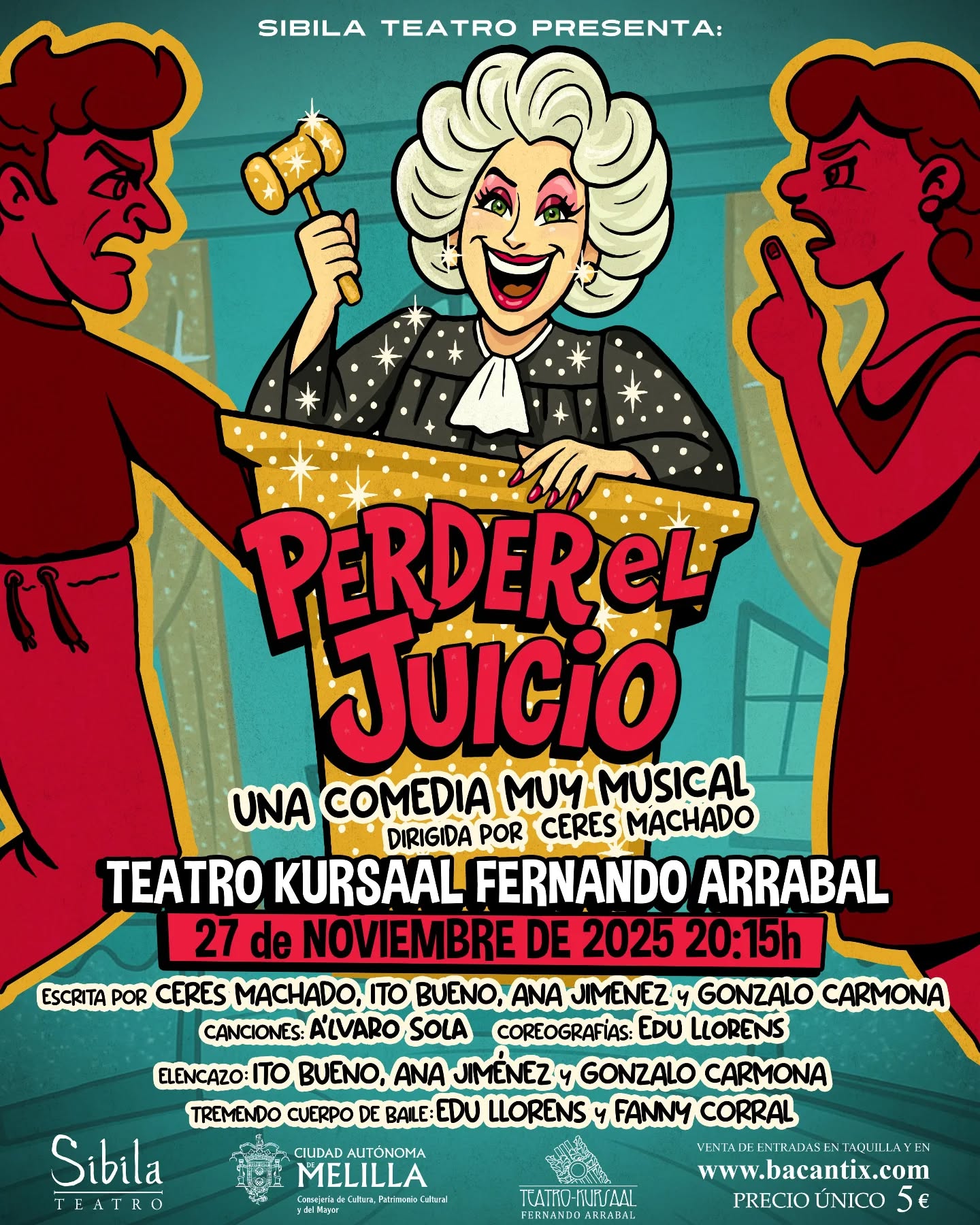 CARTEL Teatro Kursaal - Perder el Juicio