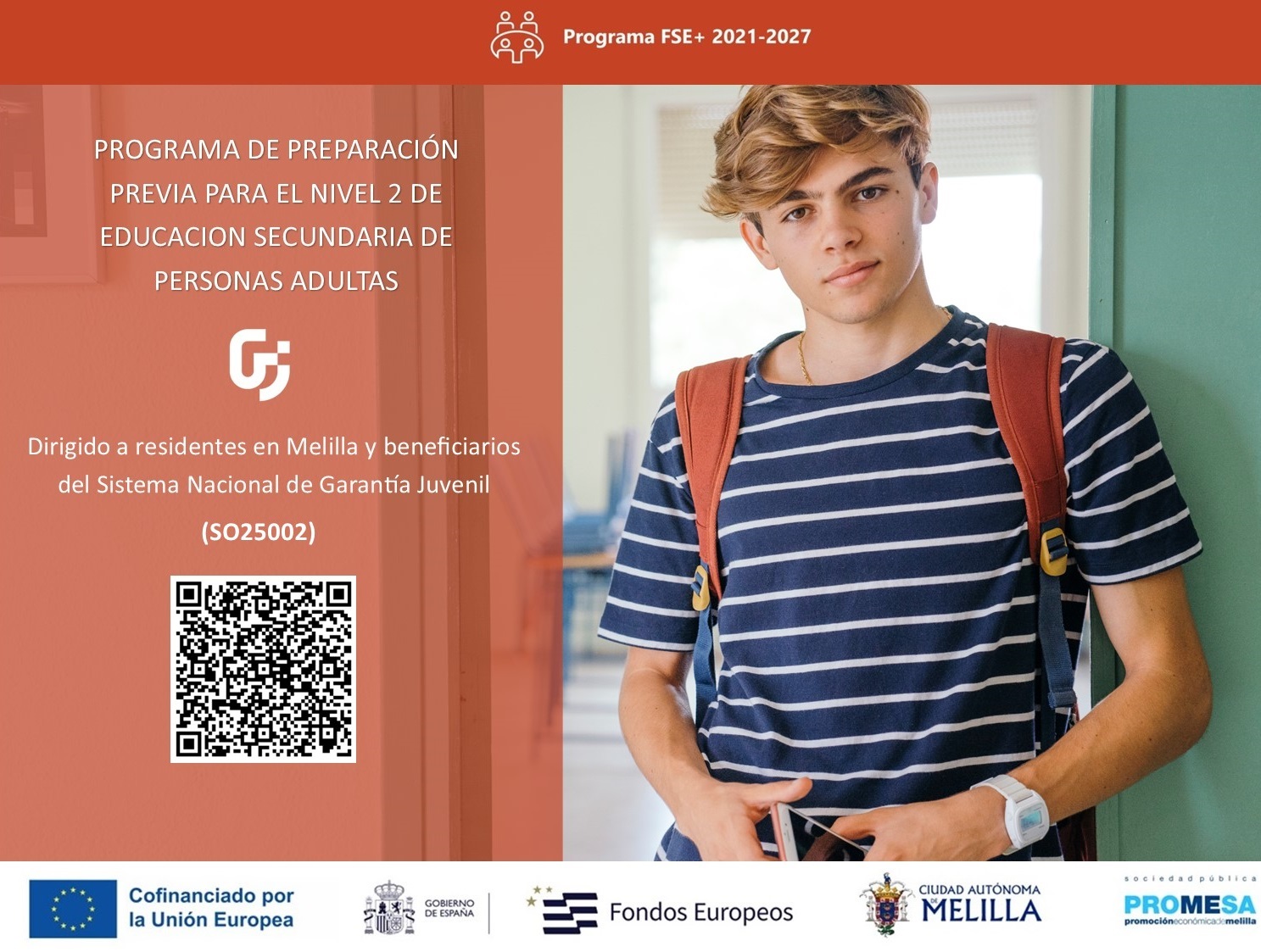 CARTEL Programa de preparacin previa para el nivel 2 de educacin secundaria de personas adultas