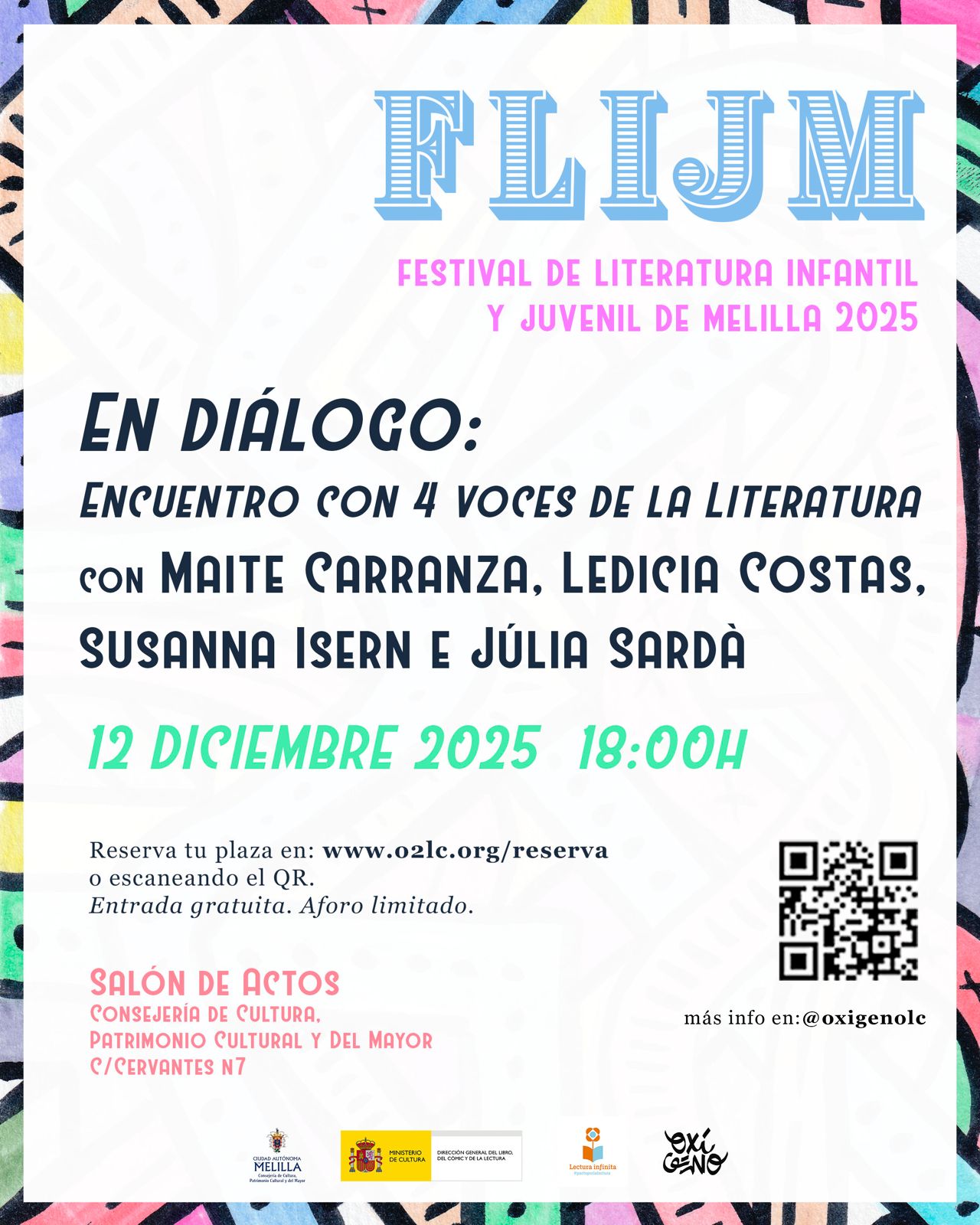 CARTEL Festival de Literatura Infantil y Juvenil de Melilla - En dilogo