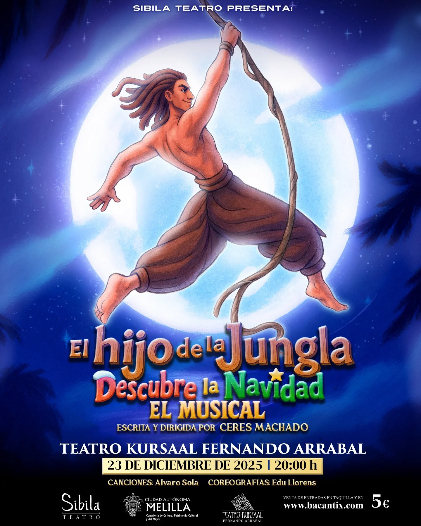 CARTEL Teatro Kursaal - El hijo de la jungla descubre la Navidad