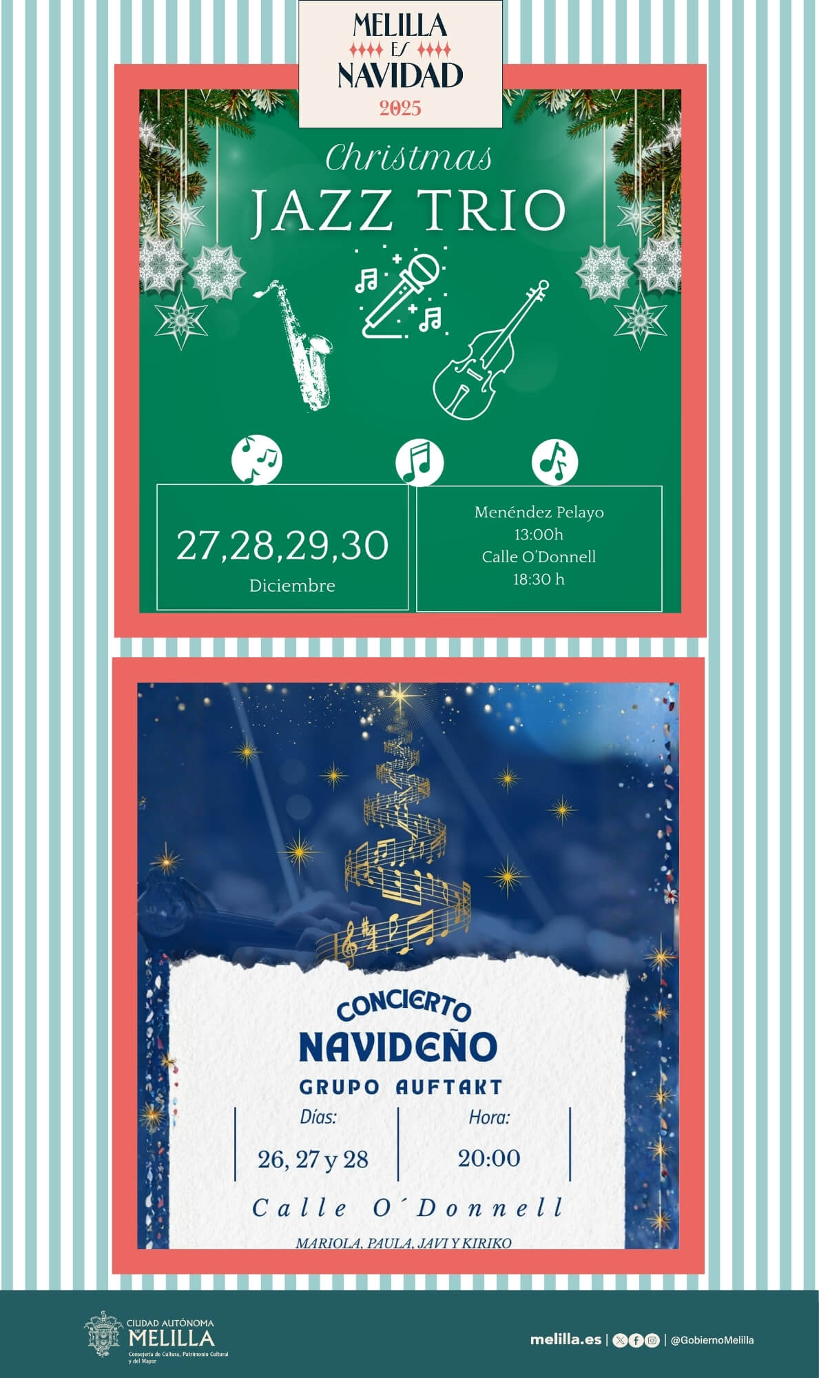 Cartel Conciertos Jazz Navidad 2025