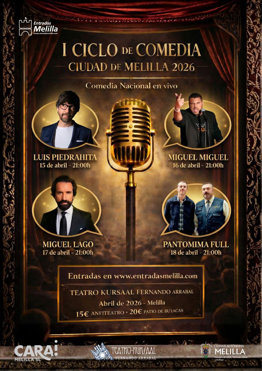 CARTEL I Ciclo de Comedia Ciudad de Melilla 2026