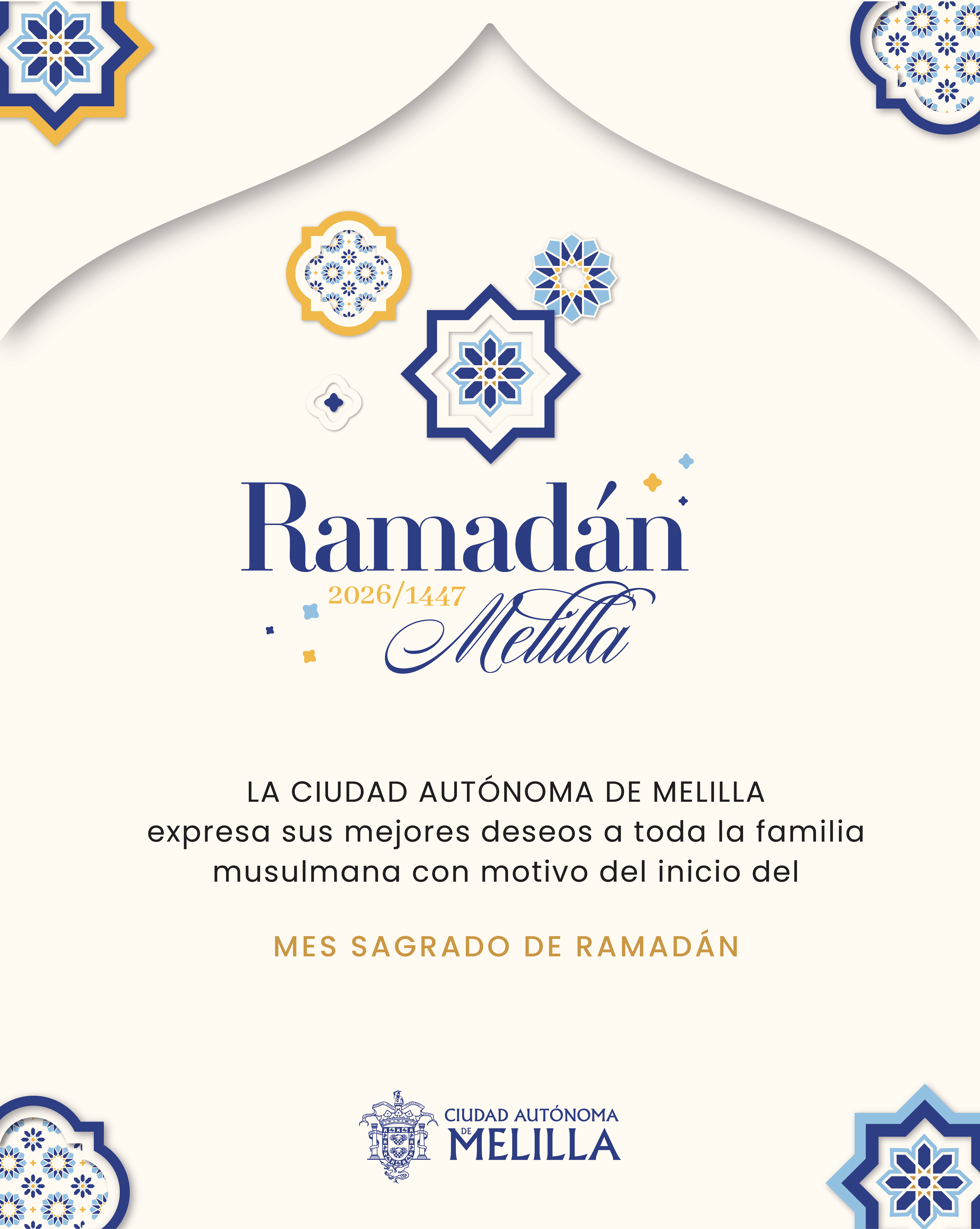 Cartel Felicitaci�n Ramad�n 2026