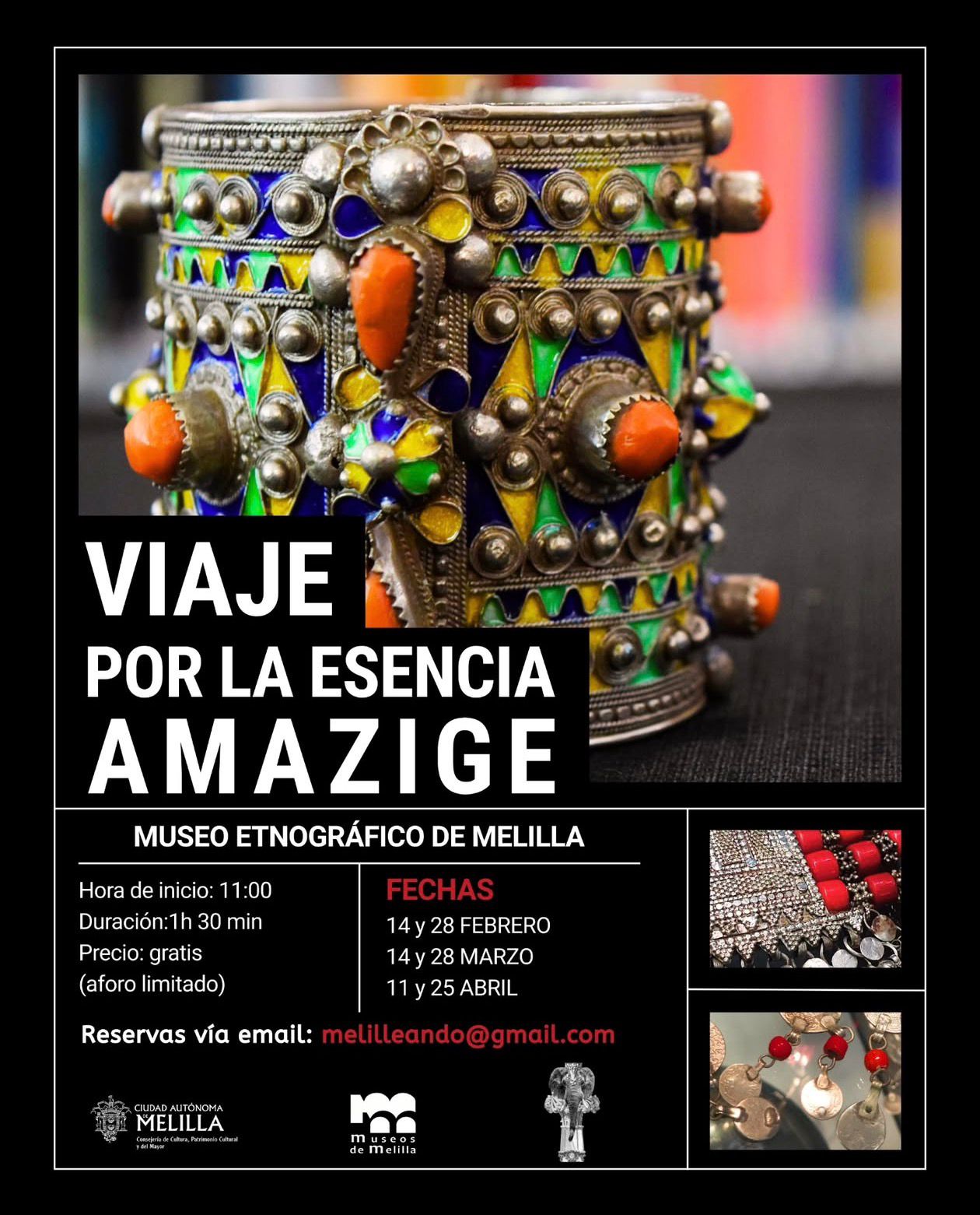 Cartel Viaje por la Esencia Amazige - Museo Etnogr�fico de Melilla