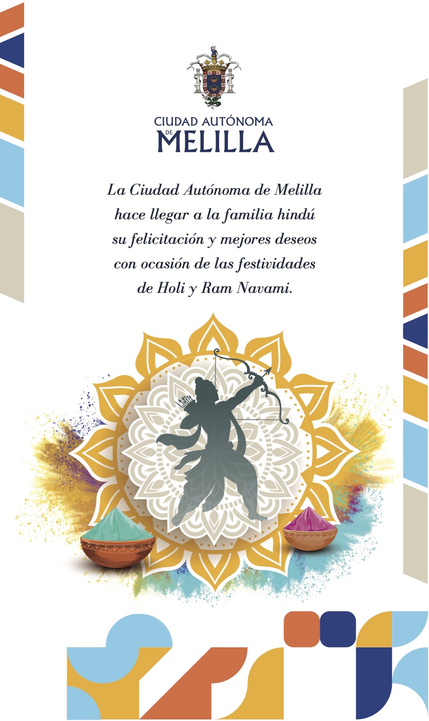 Cartel Feliz Holi 2026 - Fiesta de los colores