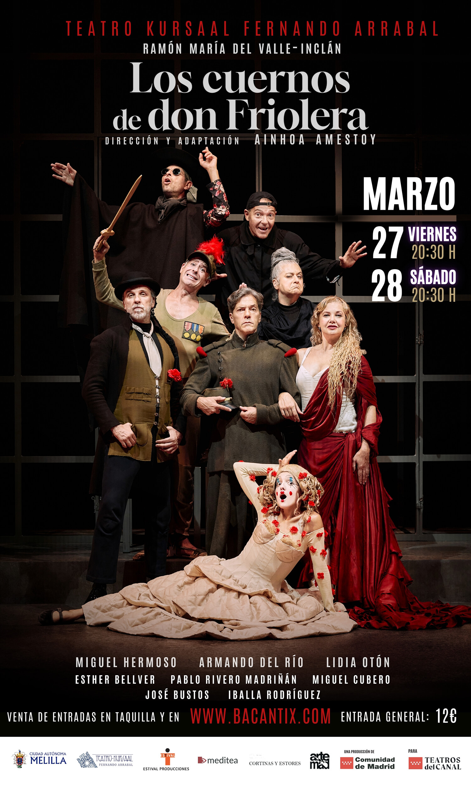 Cartel Teatro Kursaal - Los cuernos de don Friolera