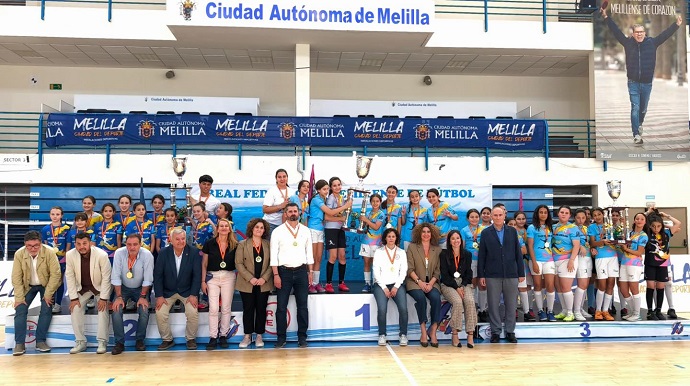 MIEMBROS DEL GOBIERNO LOCAL PARTICIPAN EN LA CLAUSURA DE LA LIGA ESCOLAR FEMENINA DE F�TBOL SALA