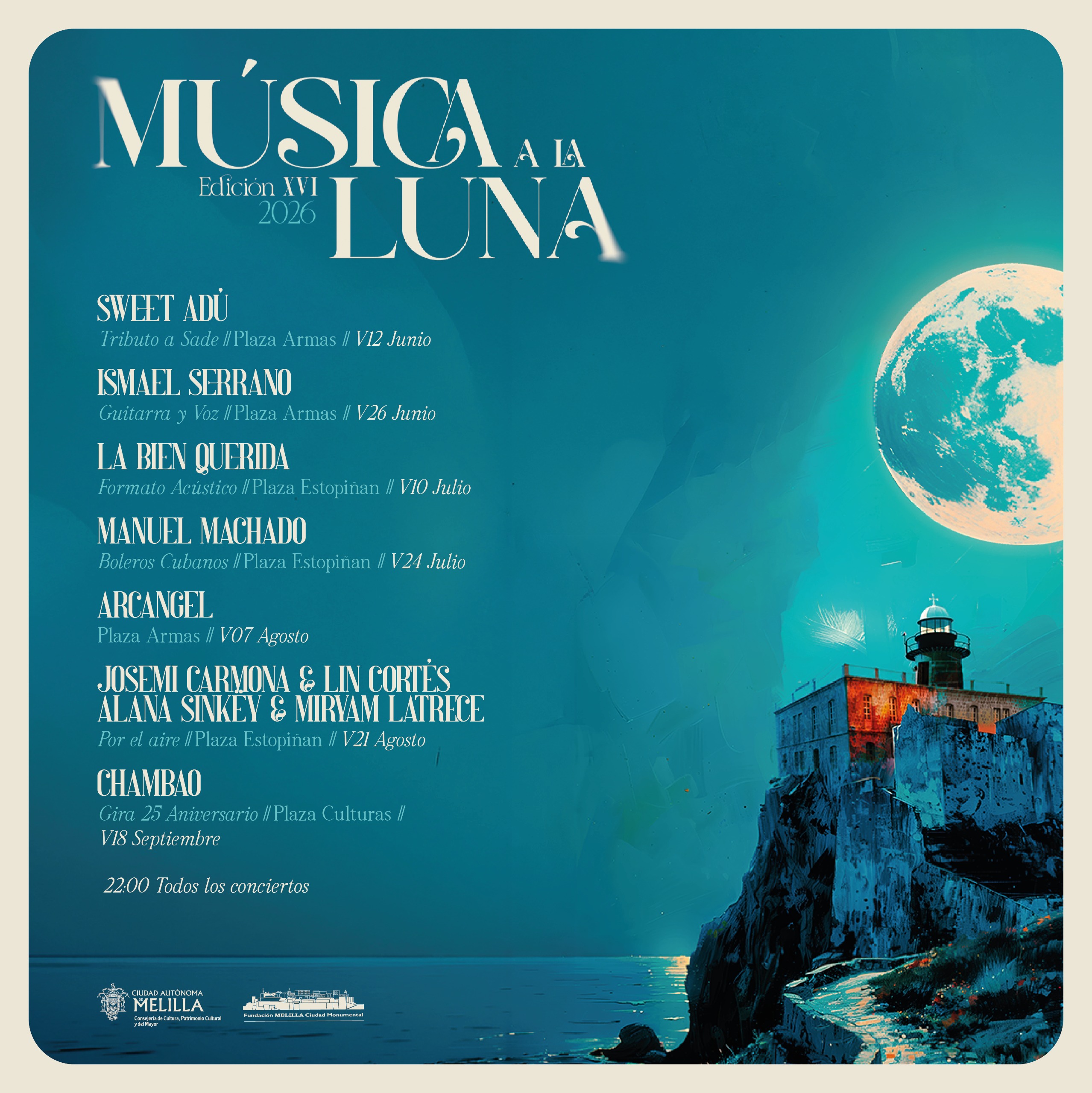 Cartel XVI Edici�n 2026 - M�sica a la Luna