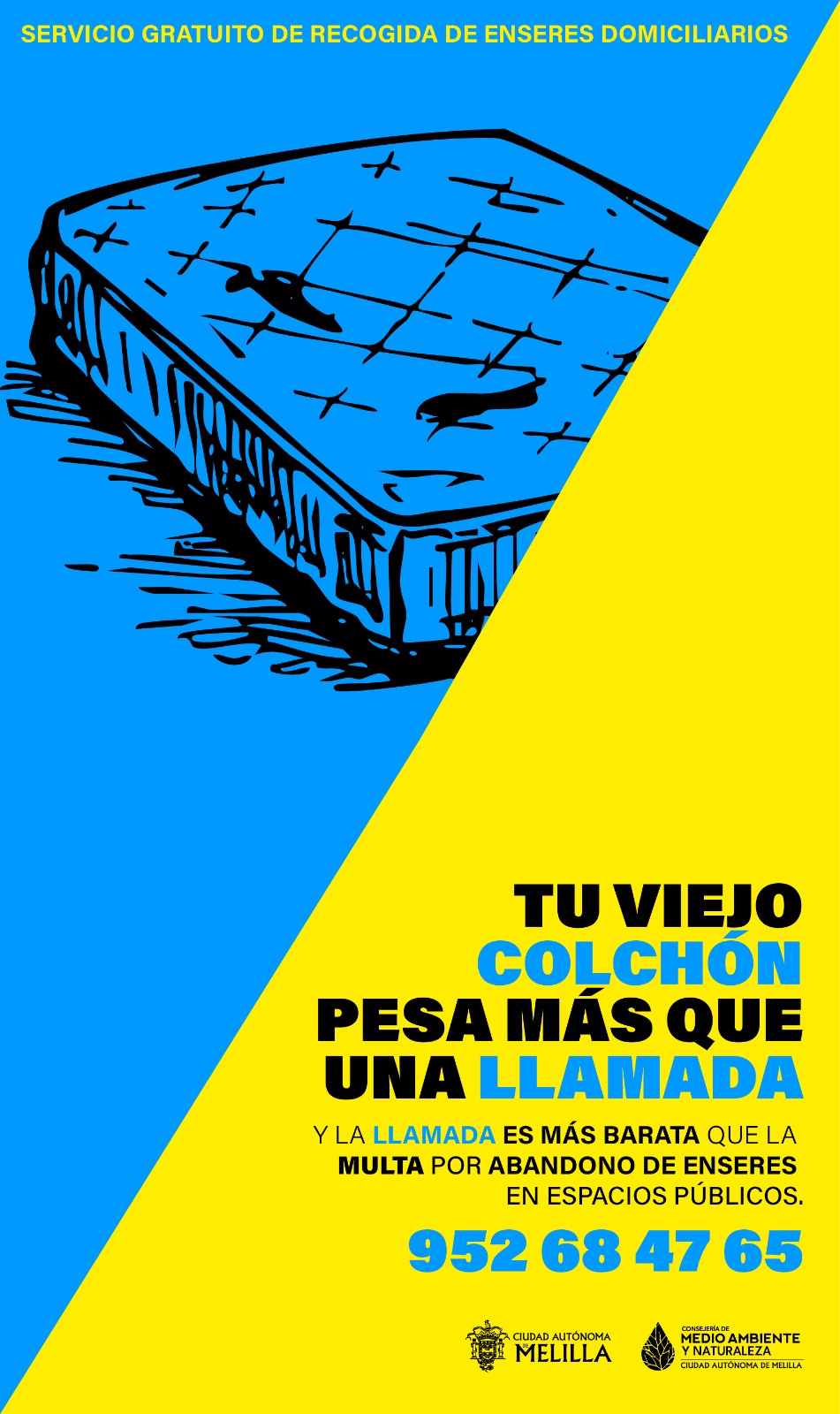 Cartel Campa�a Servicio Gratuito de Recogida de Enseres Domiciliarios-colch�n