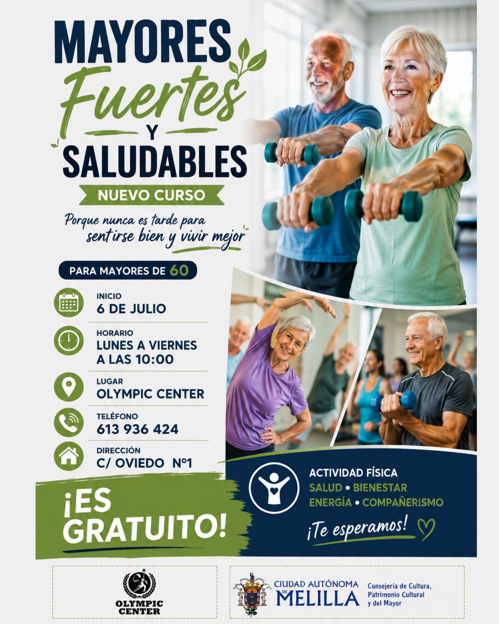 CARTEL Curso Mayores Fuertes y Saludables