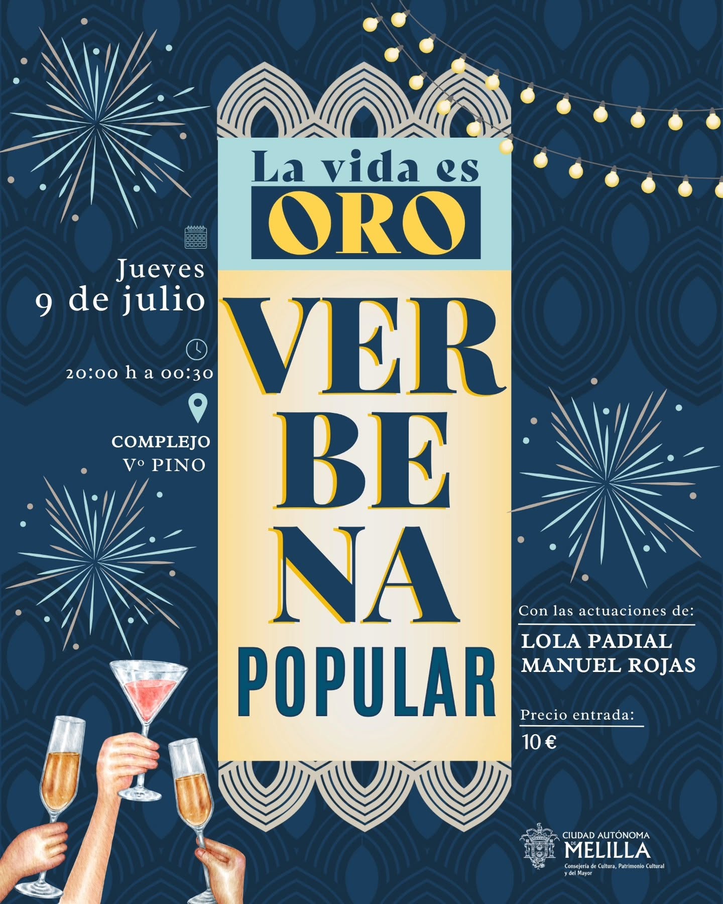 CARTEL La Vida es Oro - Verbena Popular