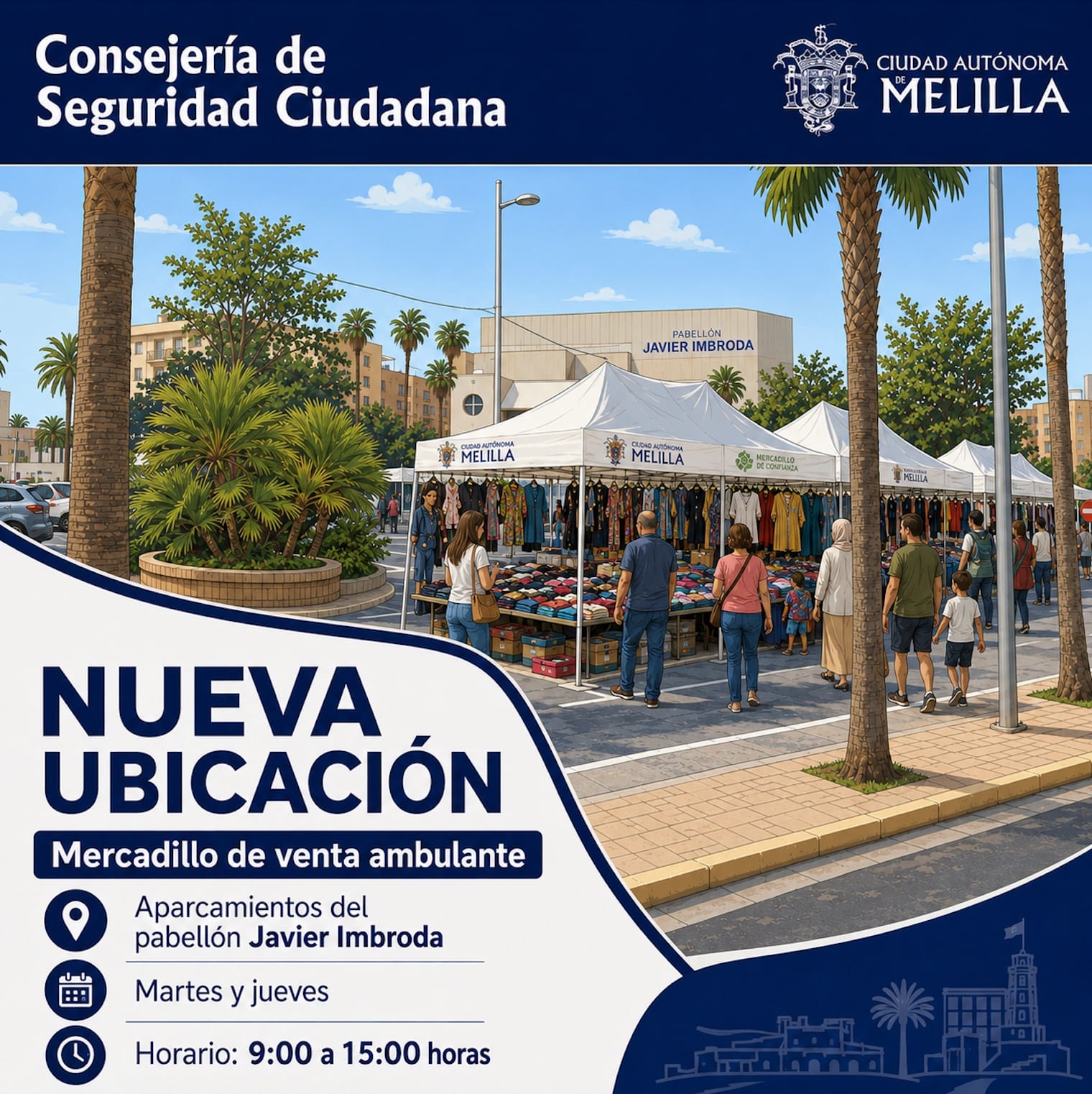 Nueva ubicaci�n del mercadillo de venta ambulante
