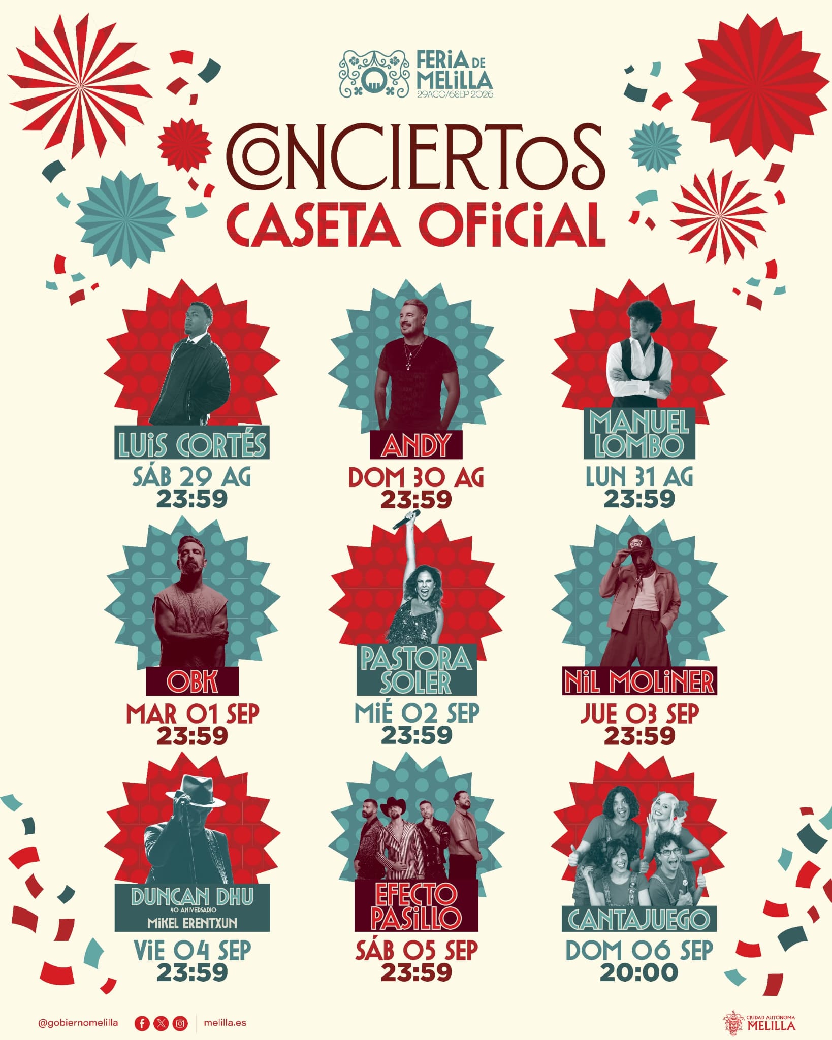 CARTEL Venta de entradas para la Feria de Melilla