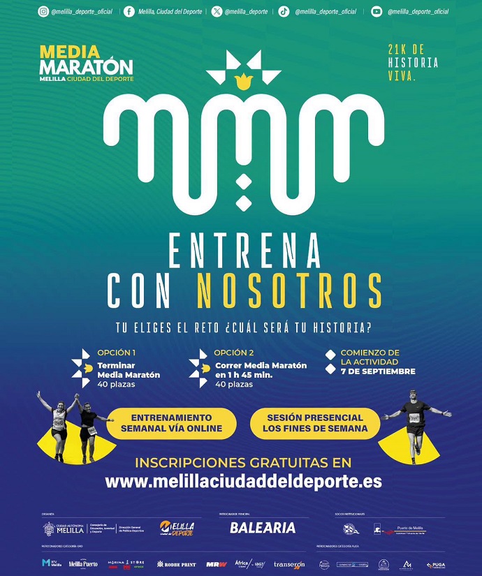 LA CONSEJER�A DE DEPORTE INICIA EL LUNES EL PROGRAMA 'ENTRENA CON NOSOTROS' DE LA MEDIA MARAT�N