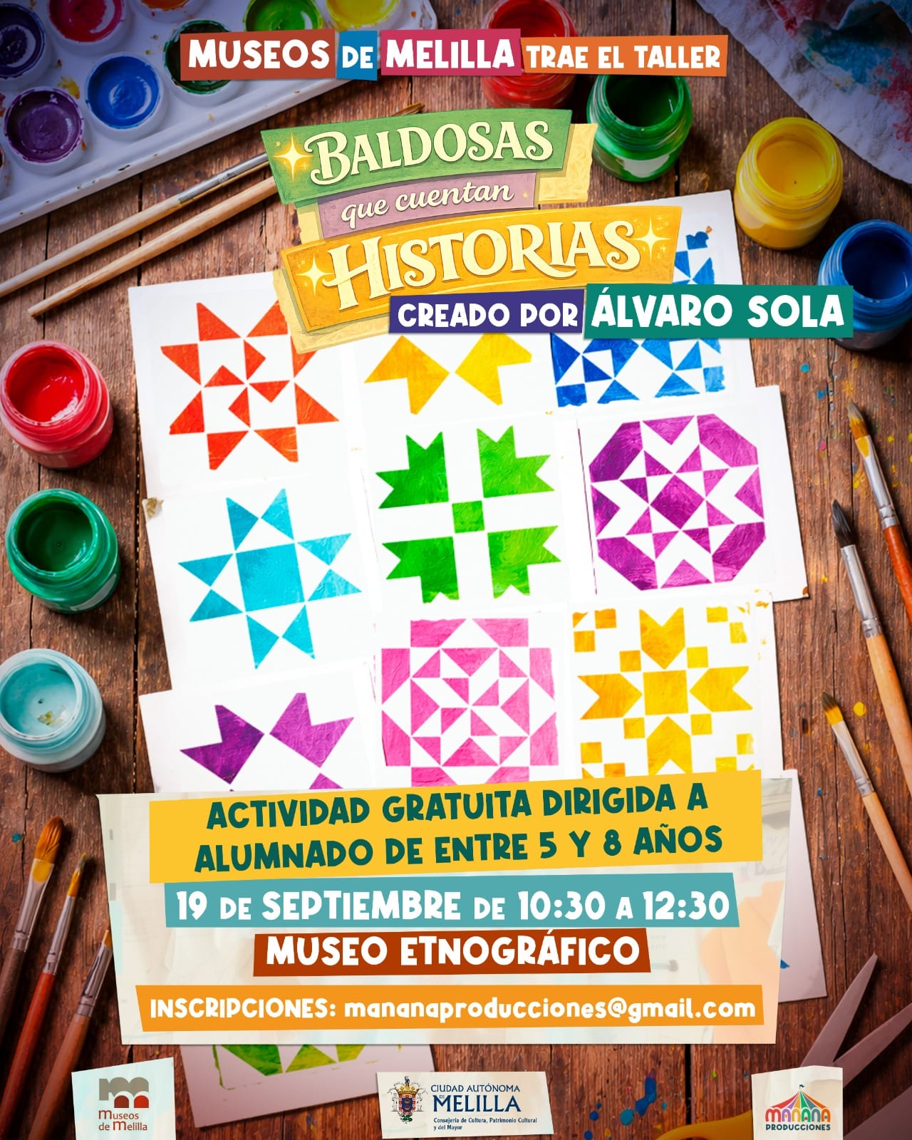 Cartel Taller - Baldosas que cuentan historias