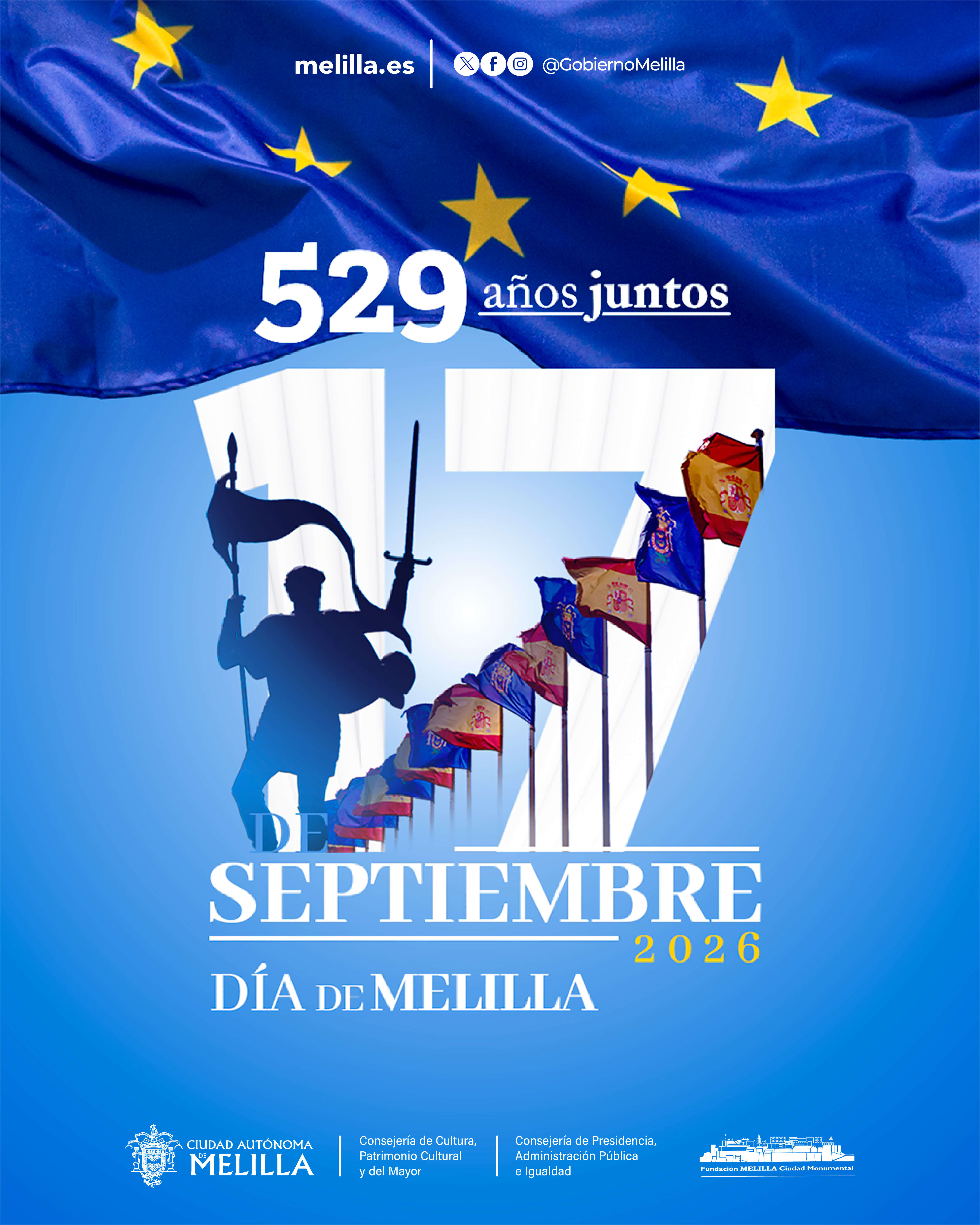 Cartel Actos Institucionales del D�a de Melilla - 2026