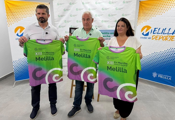 EL CONSEJERO DE DEPORTE ANIMA A LOS MELILLENSES A PARTICIPAR EN LA XIII CARRERA CONTRA EL C�NCER