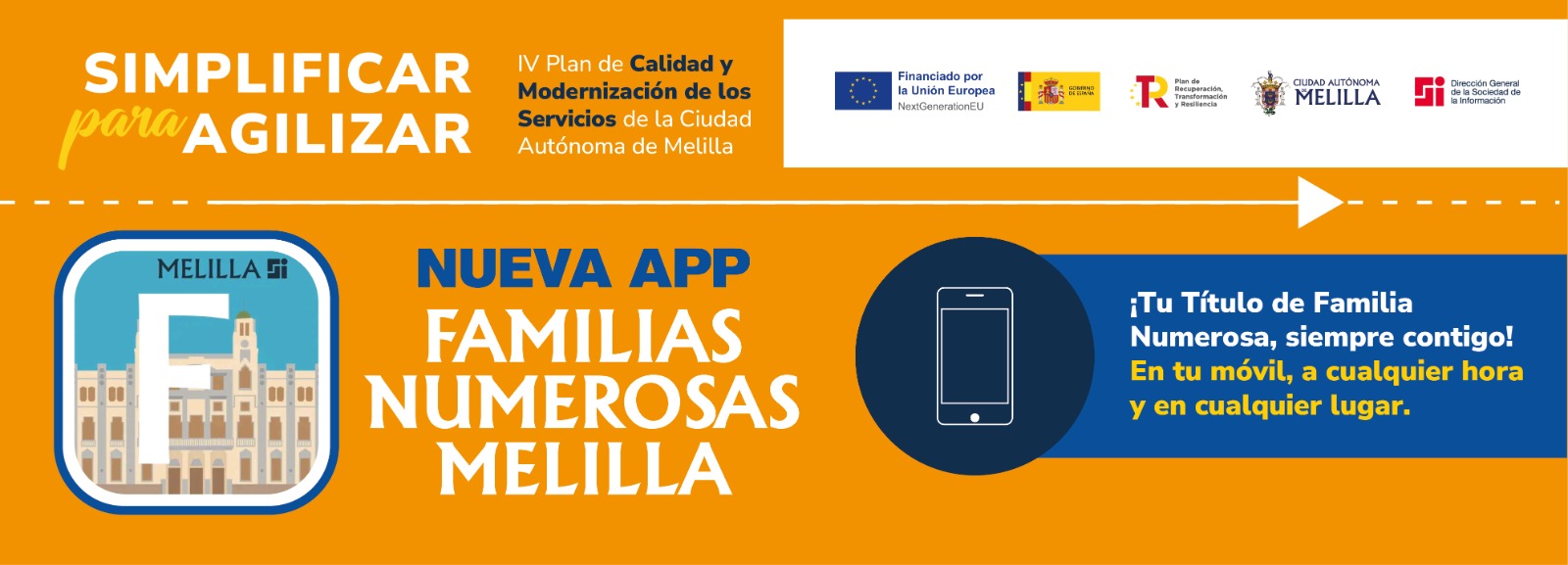 Nueva App Familias Numerosas Melilla