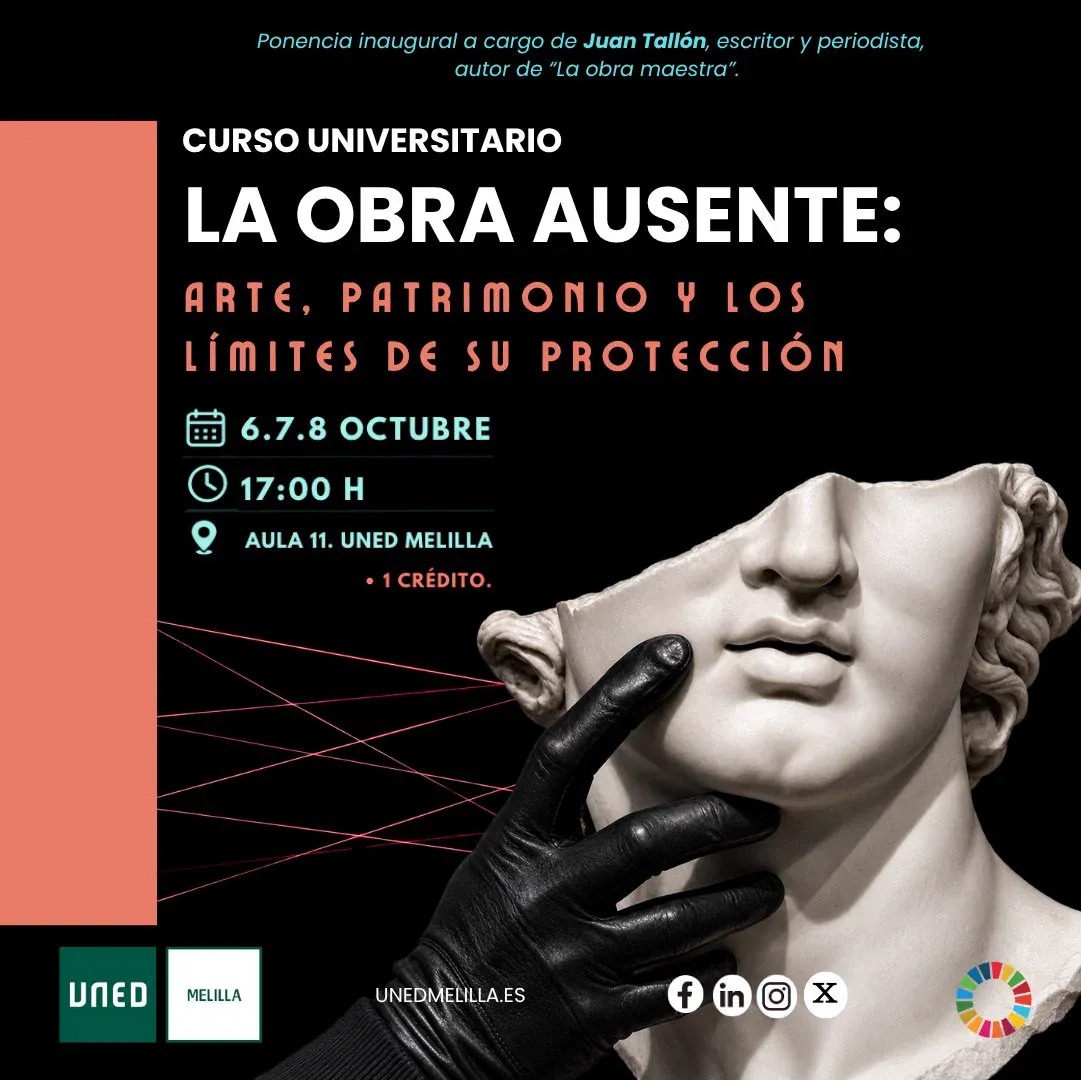 Cartel Ponencia inaugural del Curso Universitario
