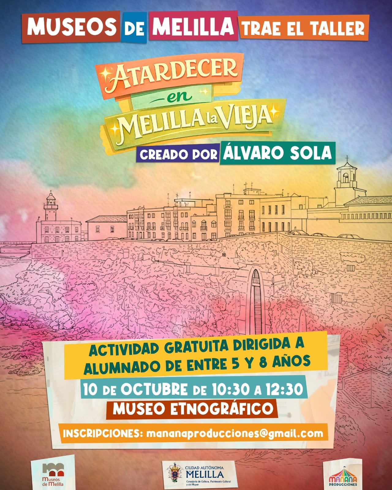 CARTEL Taller - Atardecer en Melilla la Vieja