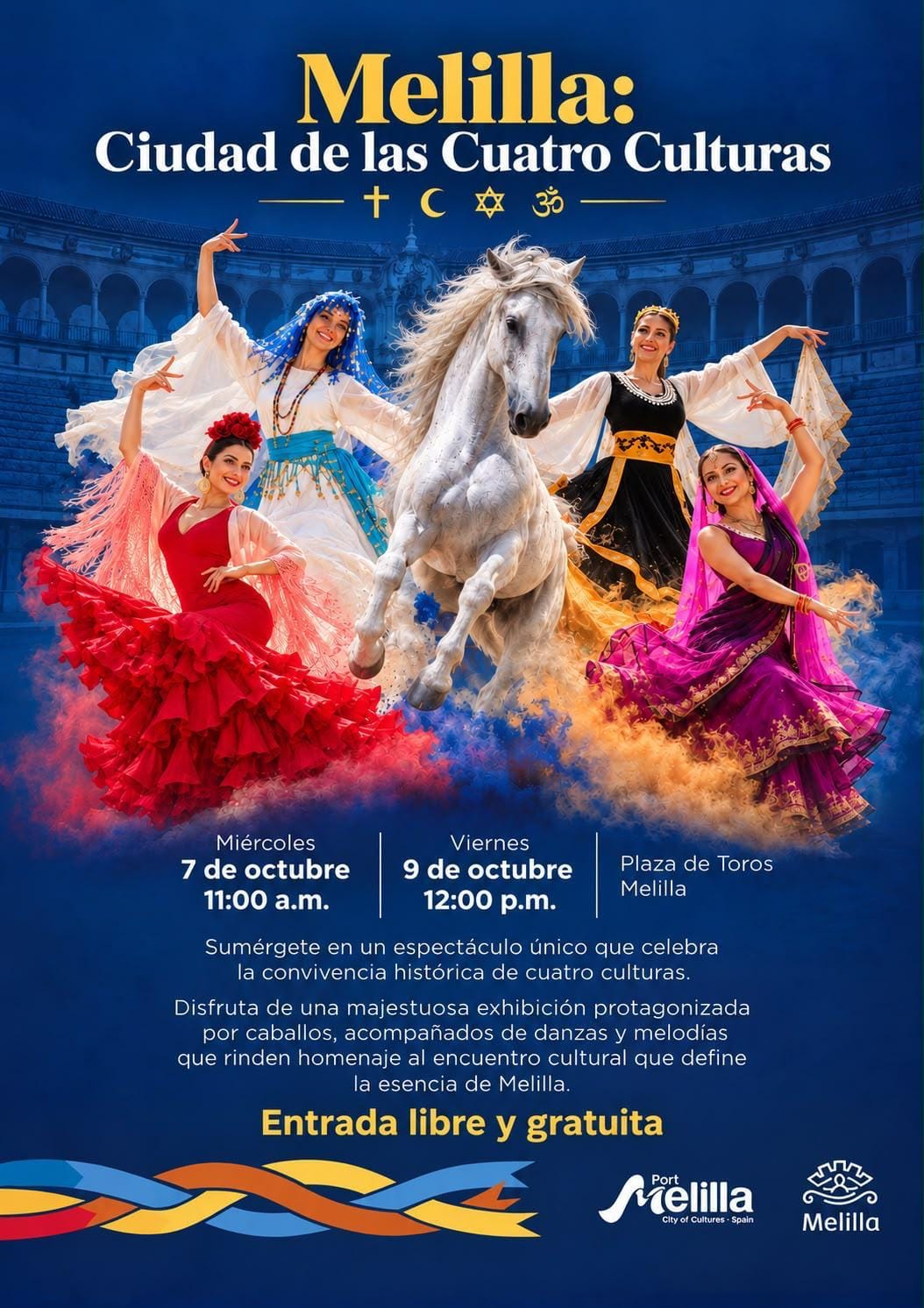 CARTEL Melilla: Ciudad de las Cuatro Culturas