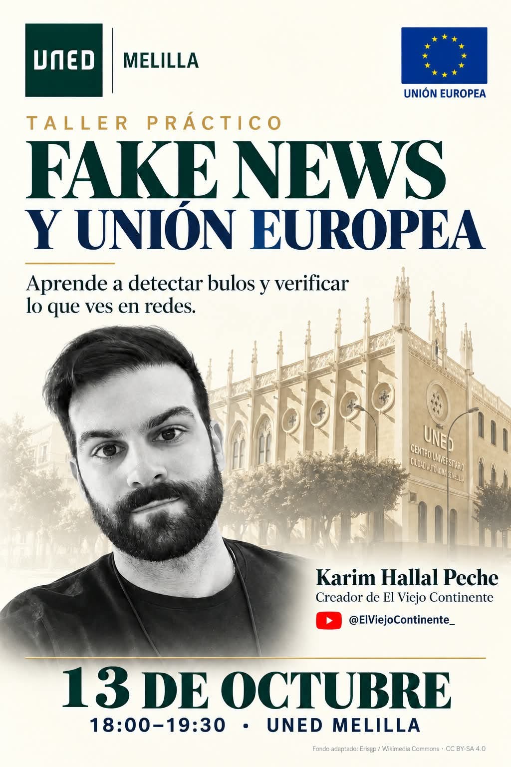 CARTEL UNED Melilla - Fake News y Uni�n Europea