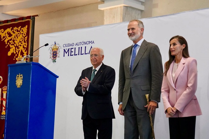 EL REY FELIPE VI CALIFICA A MELILLA COMO INCRE�BLE Y OFRECE UN ALIENTO DE APOYO EN SU DISCURSO