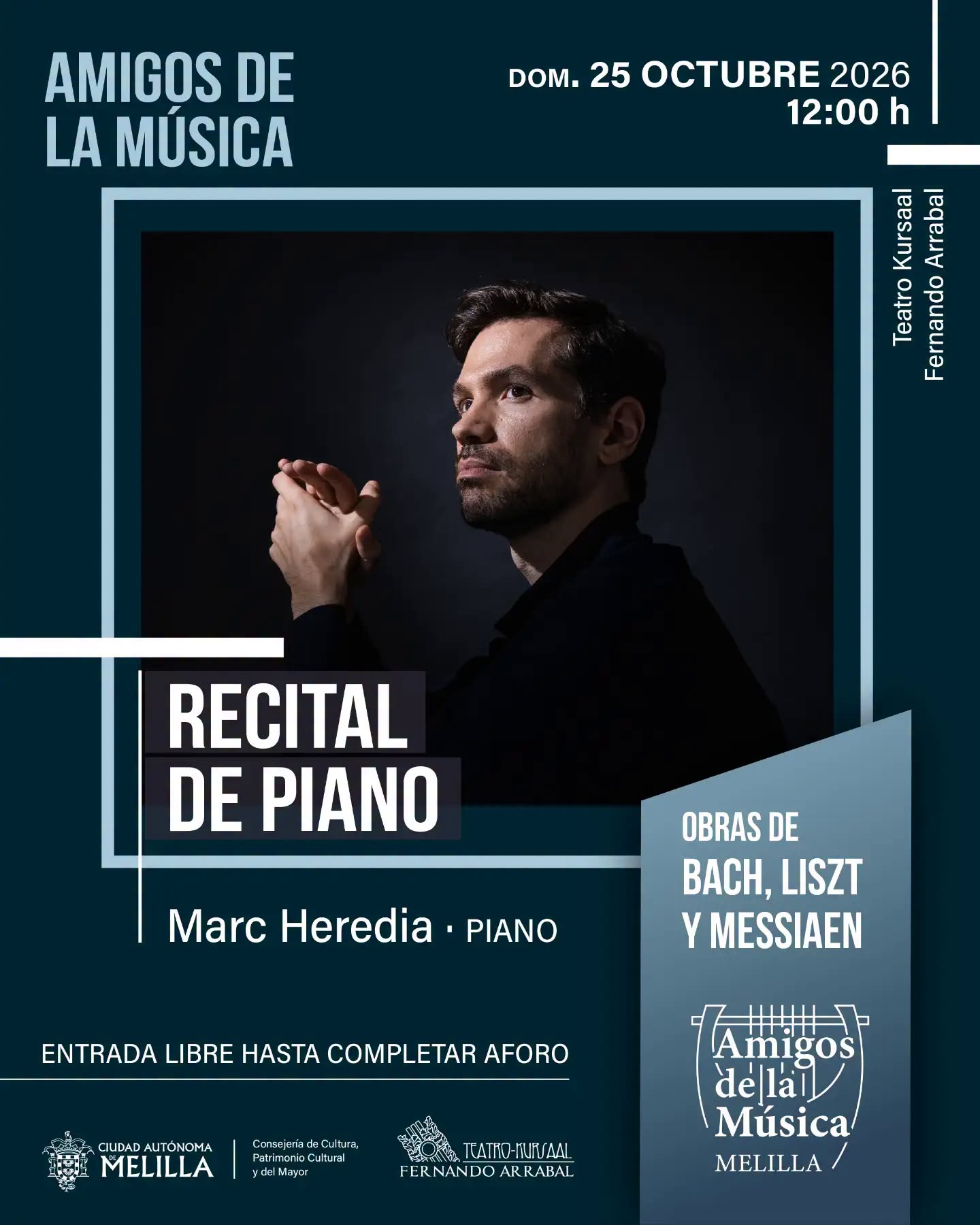 CARTEL Amigos de la M�sica - Recital de Piano