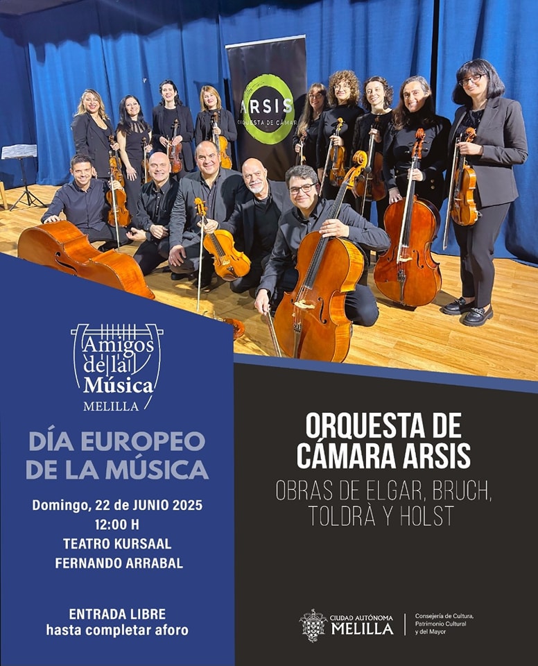Cartel Da Europeo de la msica 2025 - Orquesta de Cmara Arsis