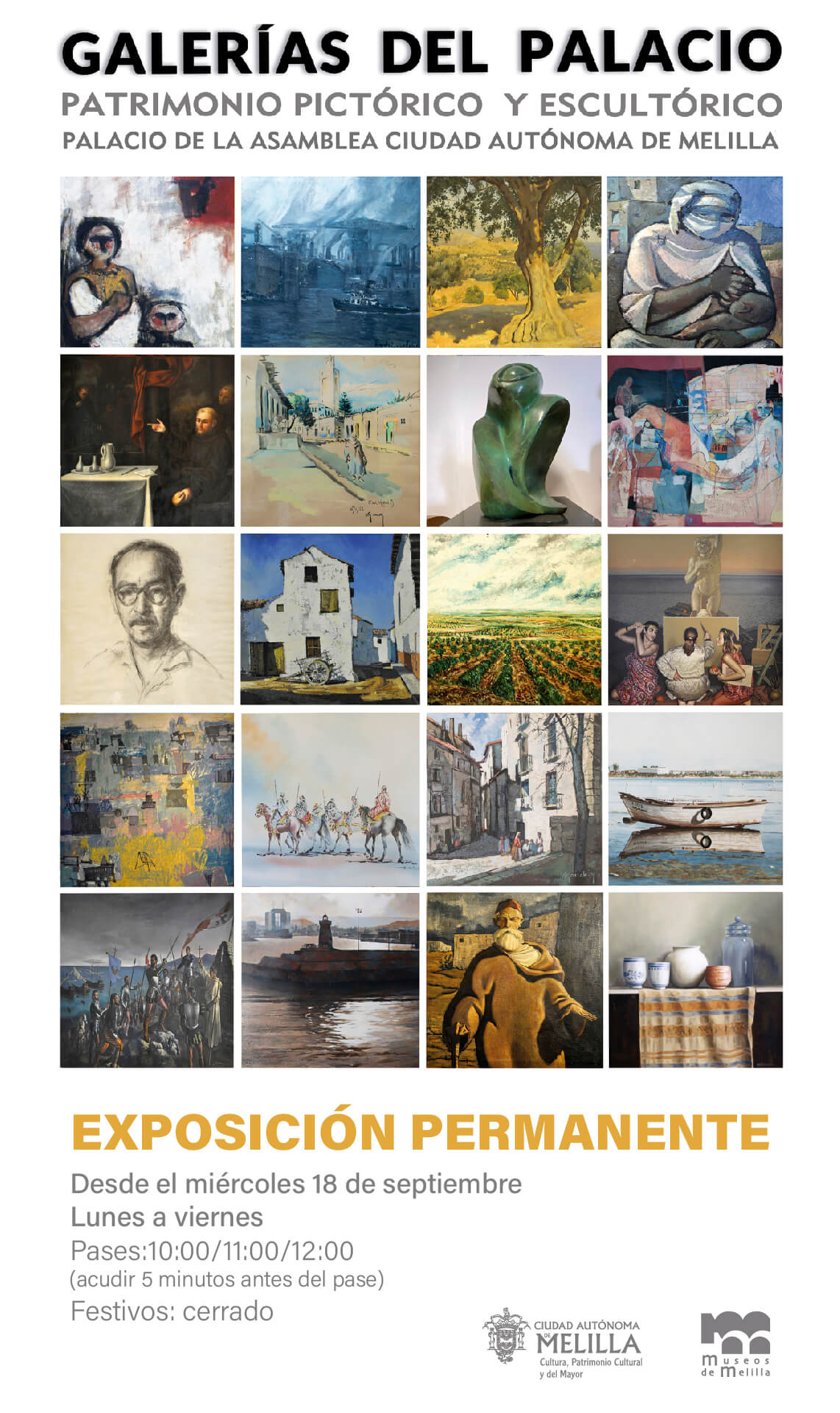 Cartel Exposicin Permanente Galeras del Palacio