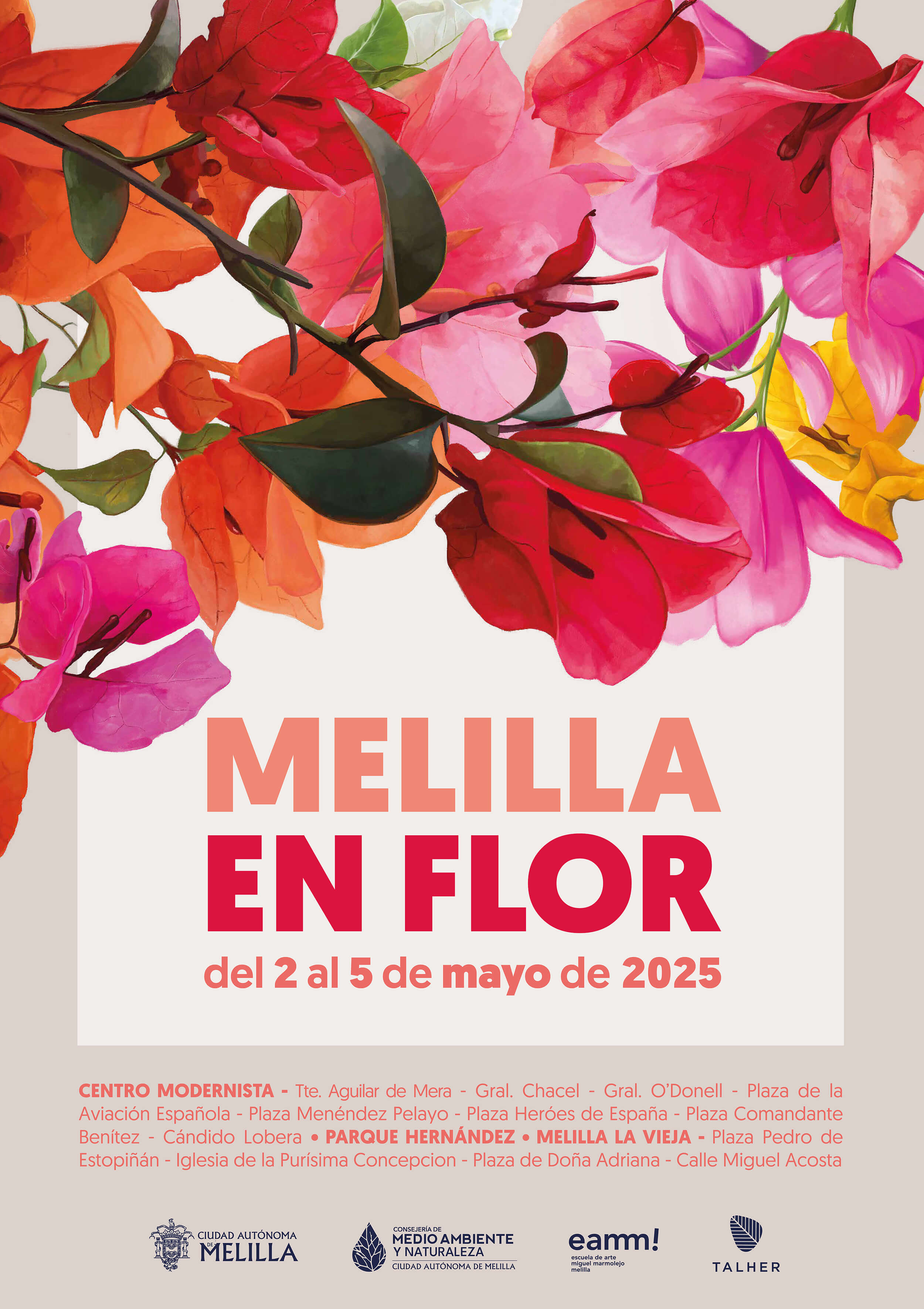 Cartel Melilla En Flor 2025