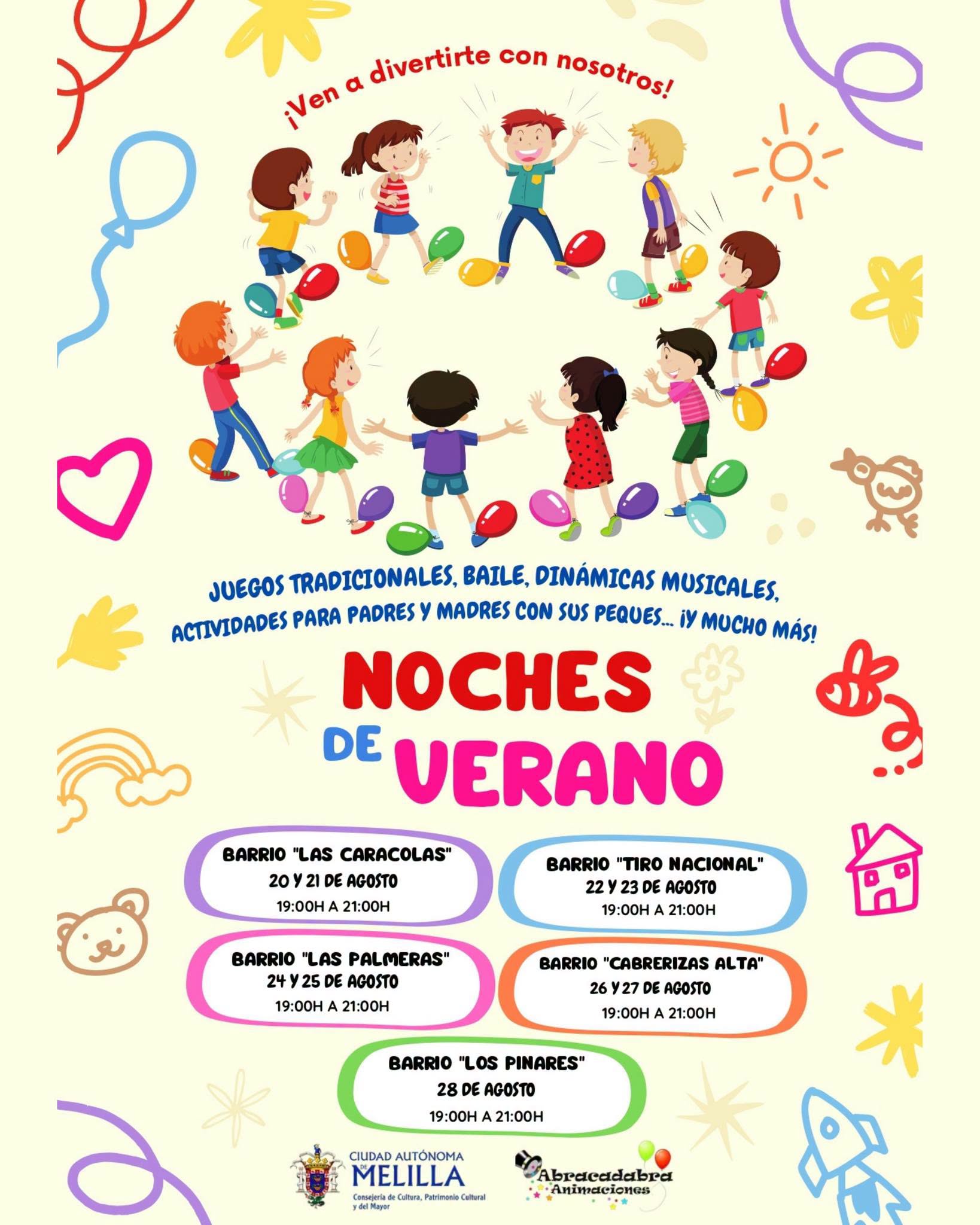 CARTEL Noches de verano - �Ven a divertirte con nosotros!