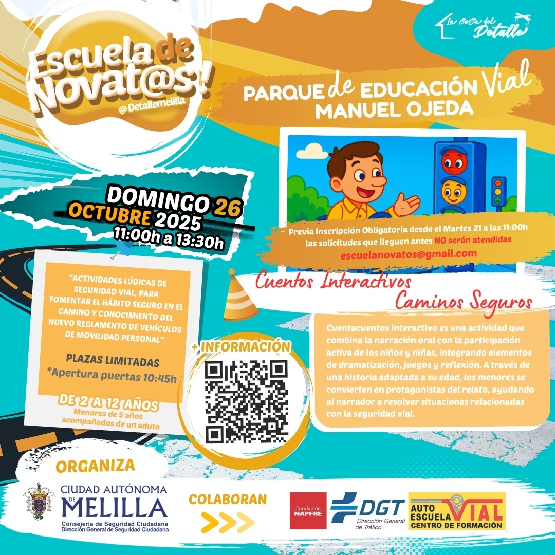 CARTEL Escuela de Novat@s! Domingo 26 de octubre