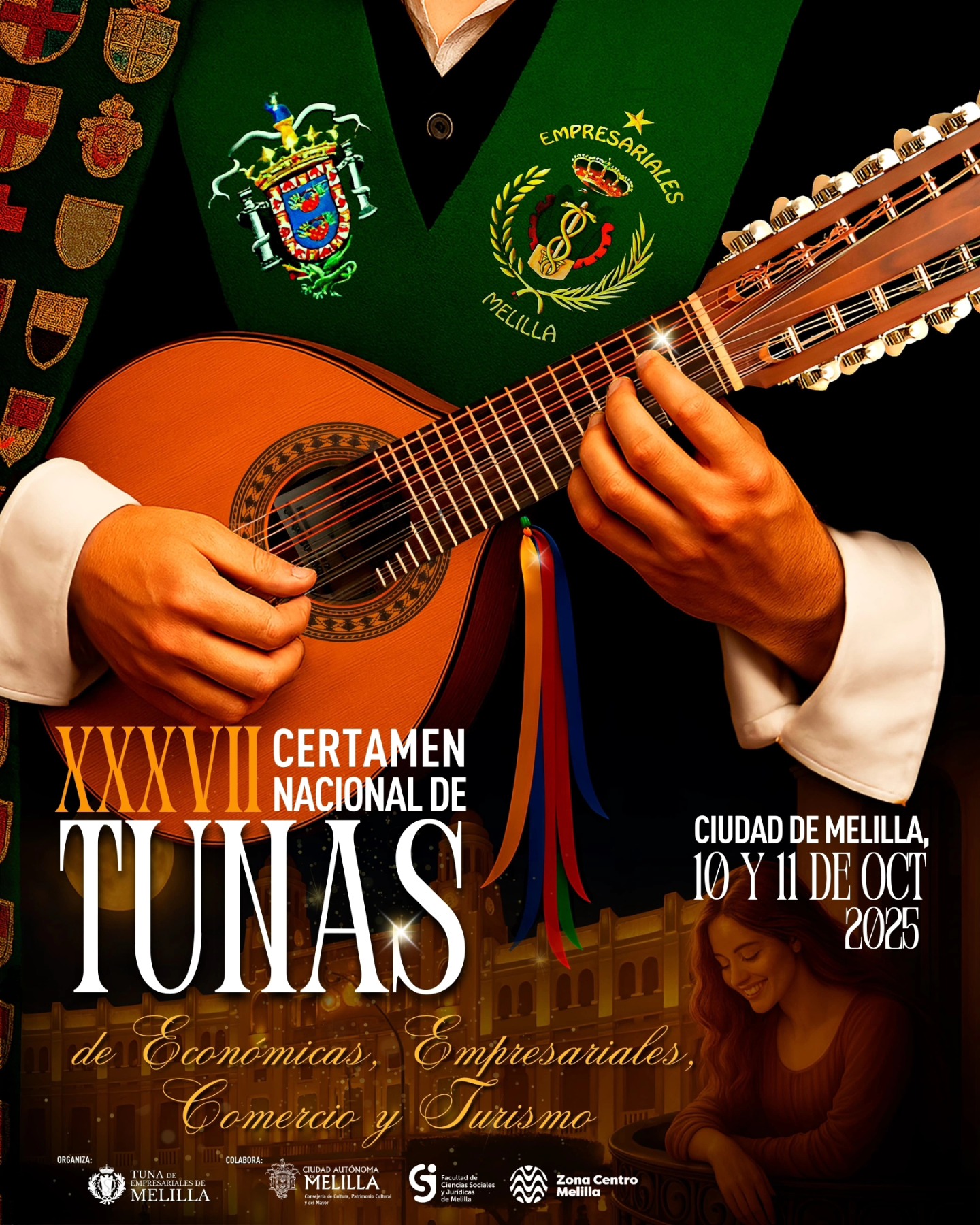 Cartel XXXVII Certamen Nacional de Tunas de empresariales, econmicas, finanzas y turismo