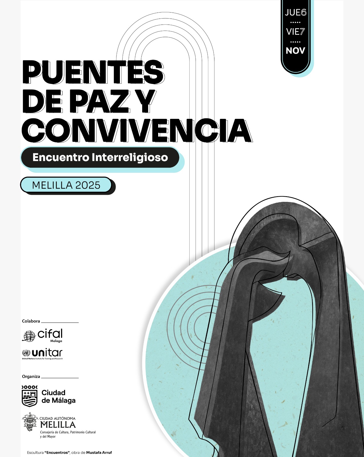 Cartel Puentes de Paz y Convivencia Melilla 2025